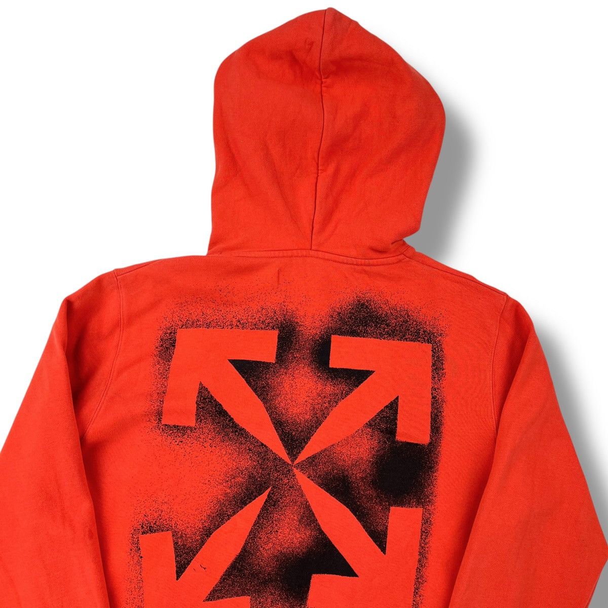 Off-White Off-White Stencil Arrows Orange Hoodie Size US M / EU 48-50 / 2 - 1 Thumbnail