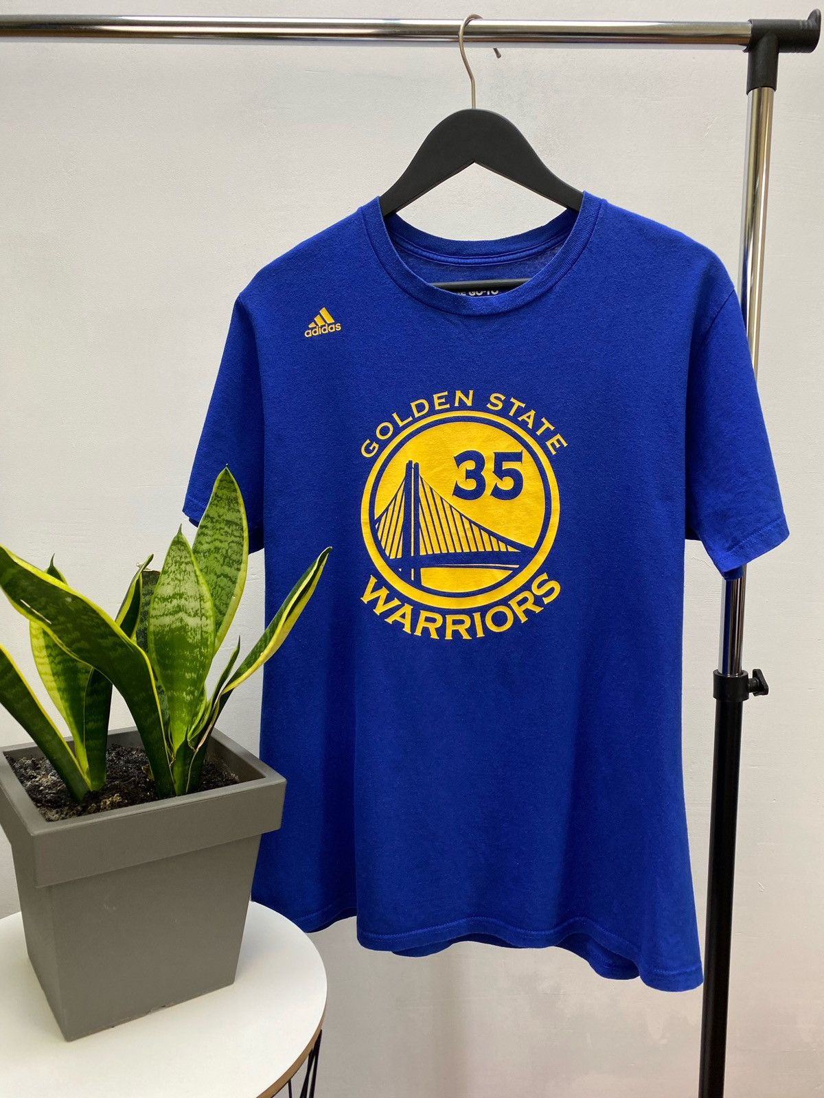 Adidas × NBA Adidas Golden State Warriors #35 Kevin Durant T Shirt Size US L / EU 52-54 / 3 - 1 Thumbnail