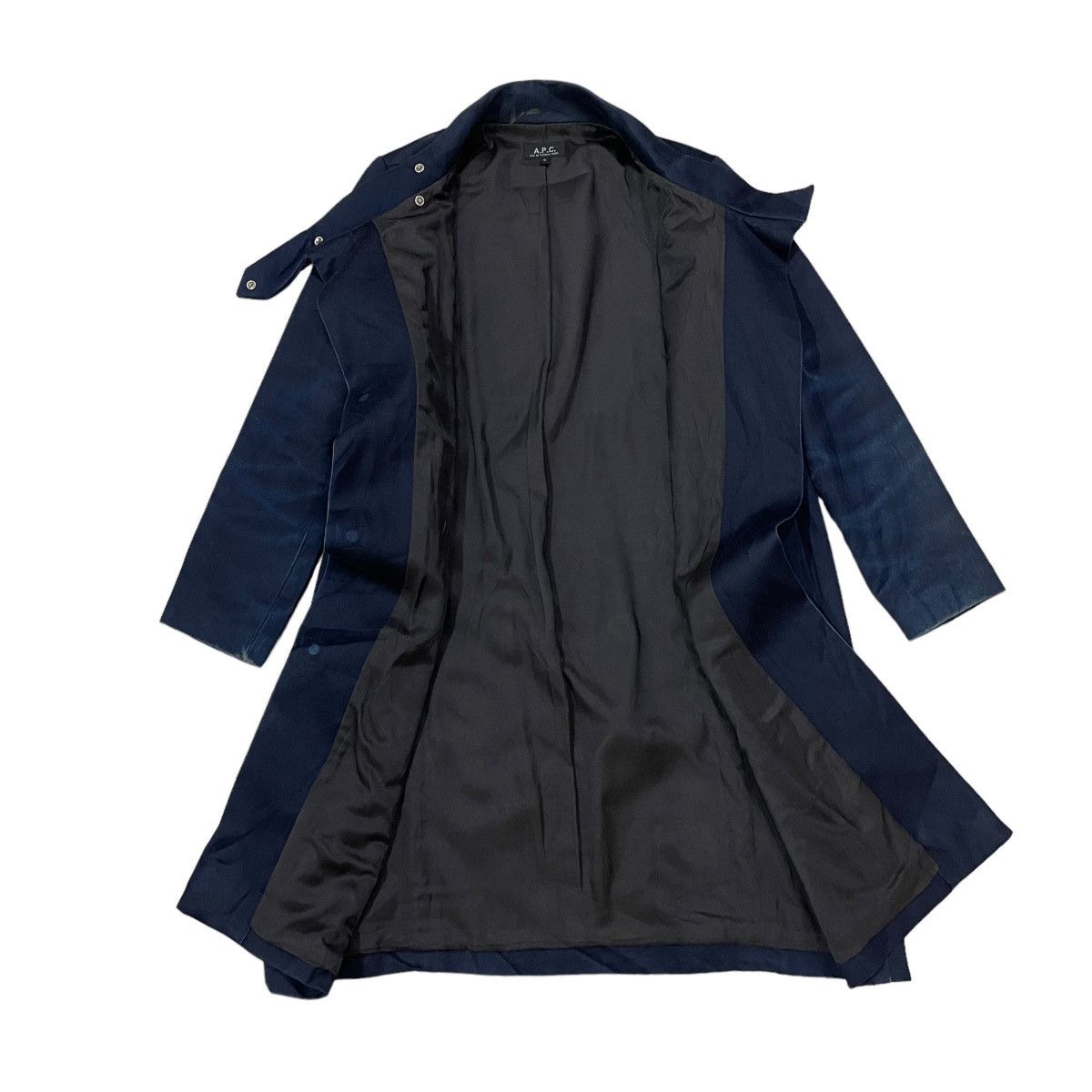 A.P.C. Vintage A.P.C Buttonless Denim Chore Long Jacket Size US S / EU 44-46 / 1 - 5 Thumbnail