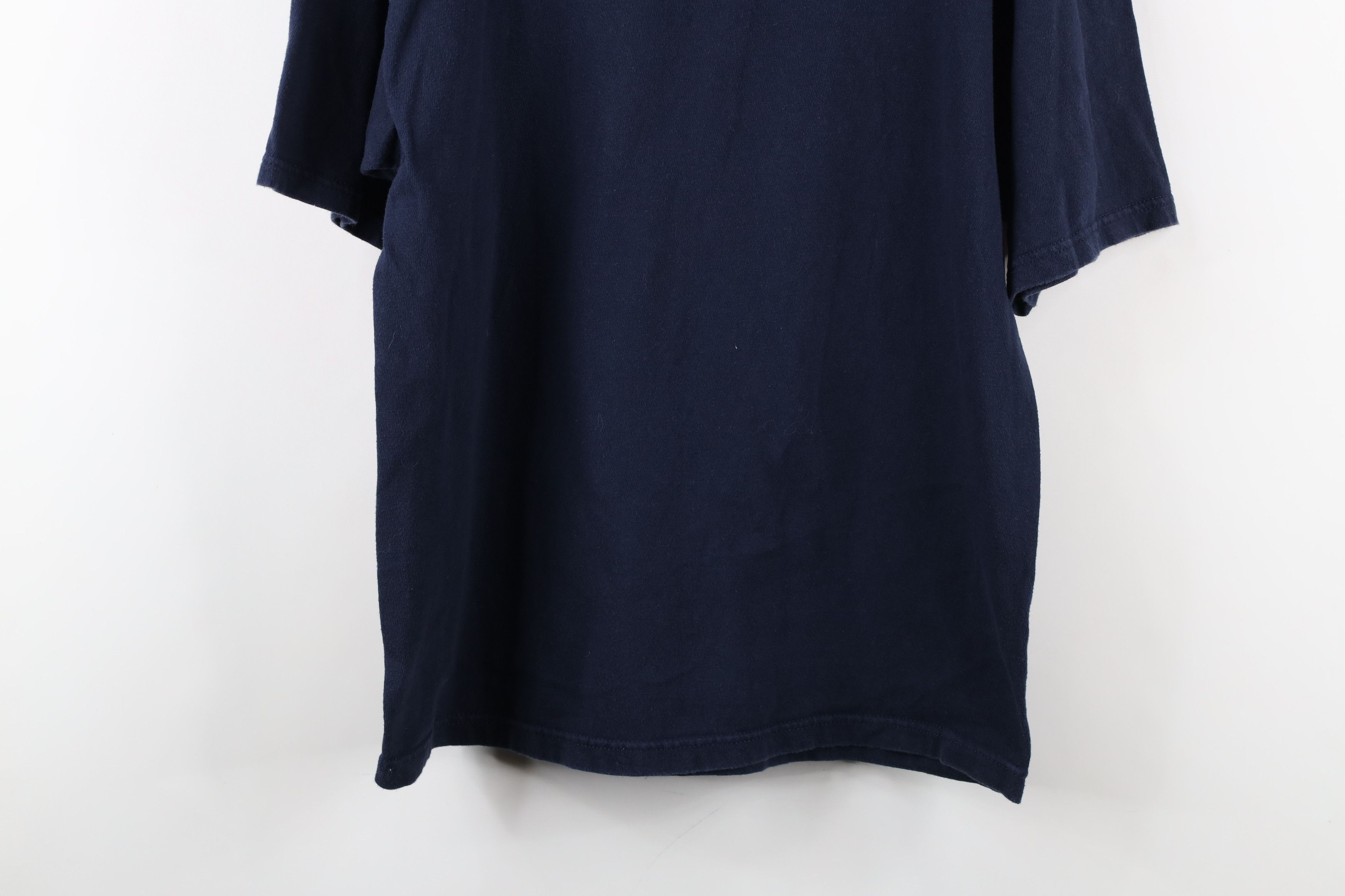Champion × Vintage Vintage 90s Champion Classic Logo Cotton Knit T-Shirt Blue Size US M / EU 48-50 / 2 - 14 Thumbnail