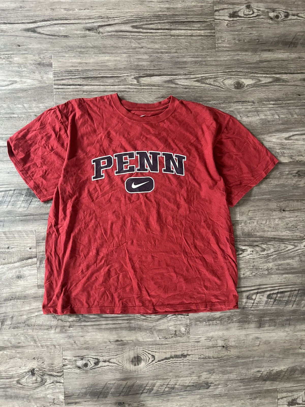 Nike × Vintage Vintage 90s y2k Nike Penn Tee Size US XL / EU 56 / 4 - 1 Thumbnail
