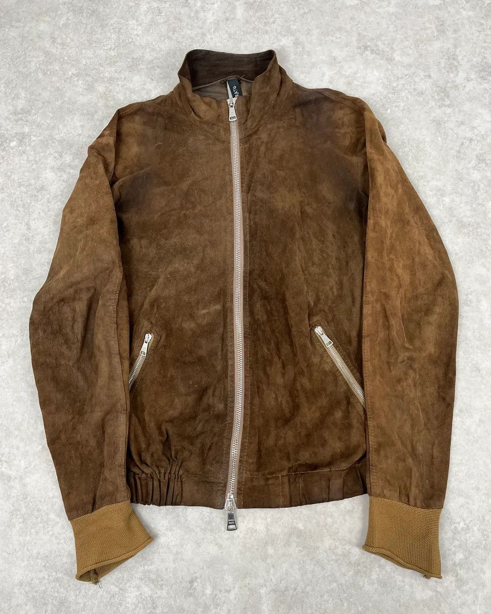 Giorgio Brato 2000s Giorgio Brato Brown Suede Leather Zip-up Jacket Size US M / EU 48-50 / 2 - 4 Thumbnail