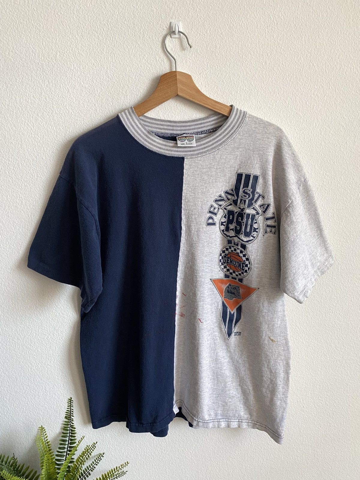 Vintage Vintage 90s Penn State Single Stitch Tee Size US L / EU 52-54 / 3 - 1 Thumbnail