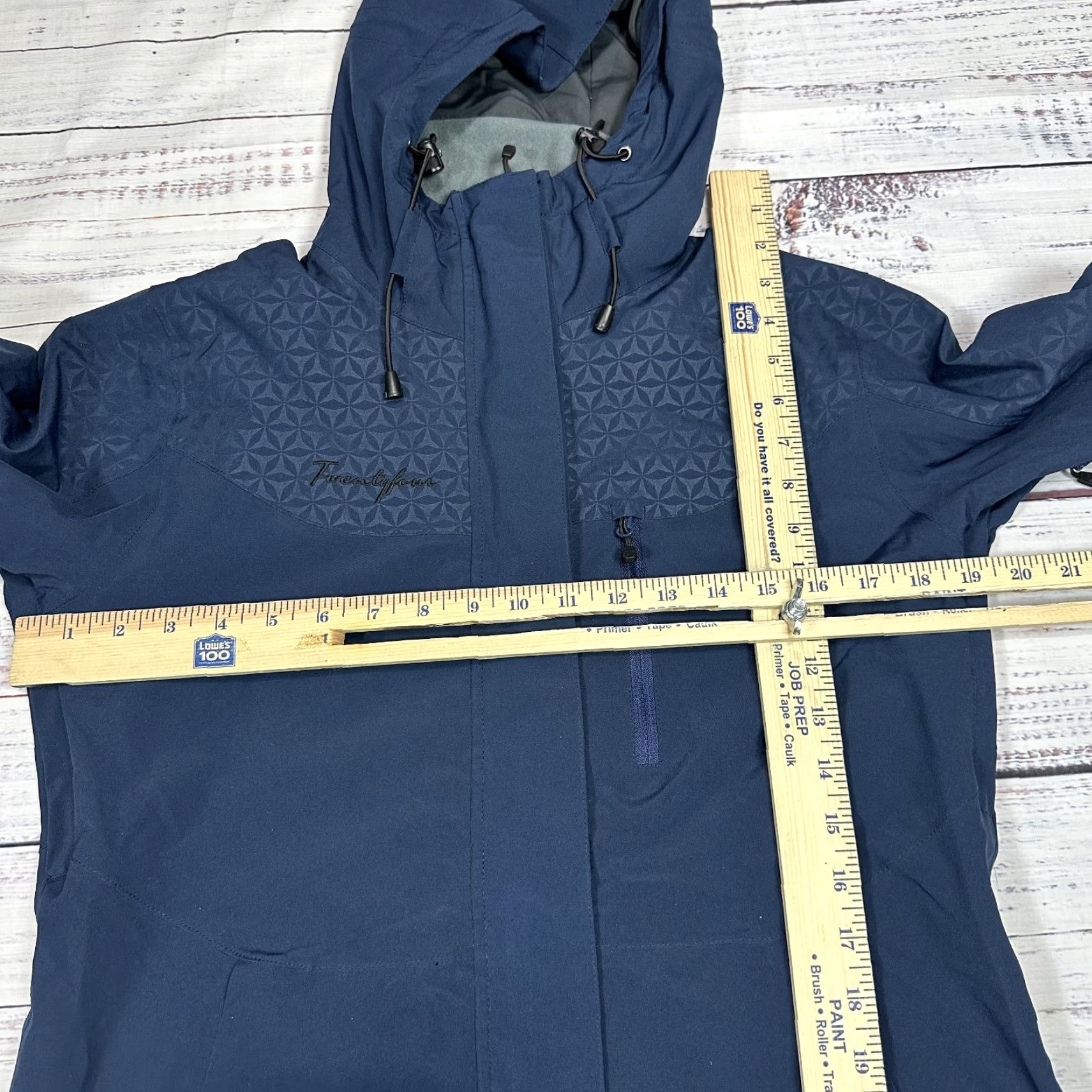 Vintage Twenty Four Womens Blue Jacket Windbreaker Full Zip Hooded Sz 36 Jacket Windbreaker Zip Pockets Blue Womens 36 Men? Size XS / US 0-2 / IT 36-38 - 2 Thumbnail