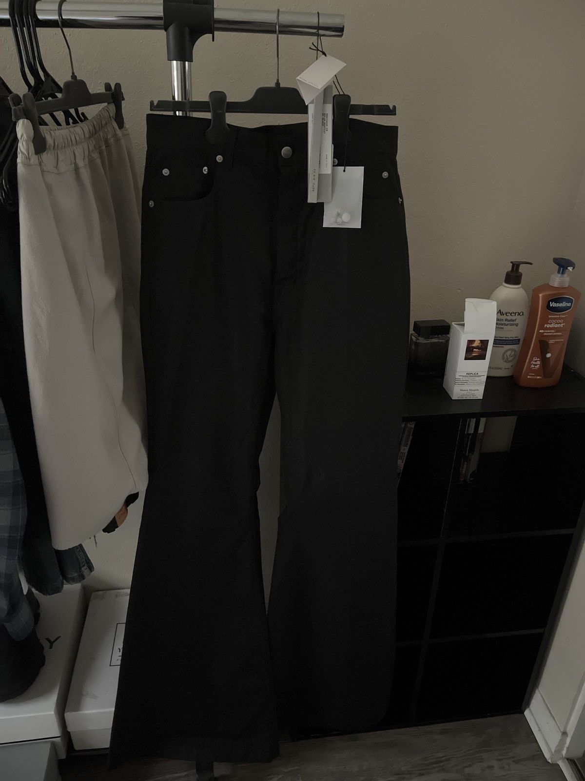 image of Rick Owens Mainline Bolan Jeans in Black, Men's (Size 30)