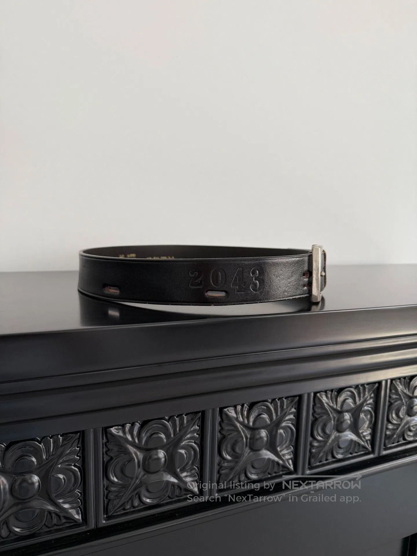 Yohji Yamamoto Yohji Yamamoto Pour Homme Black Leather Belt. Size ONE SIZE - 2 Thumbnail