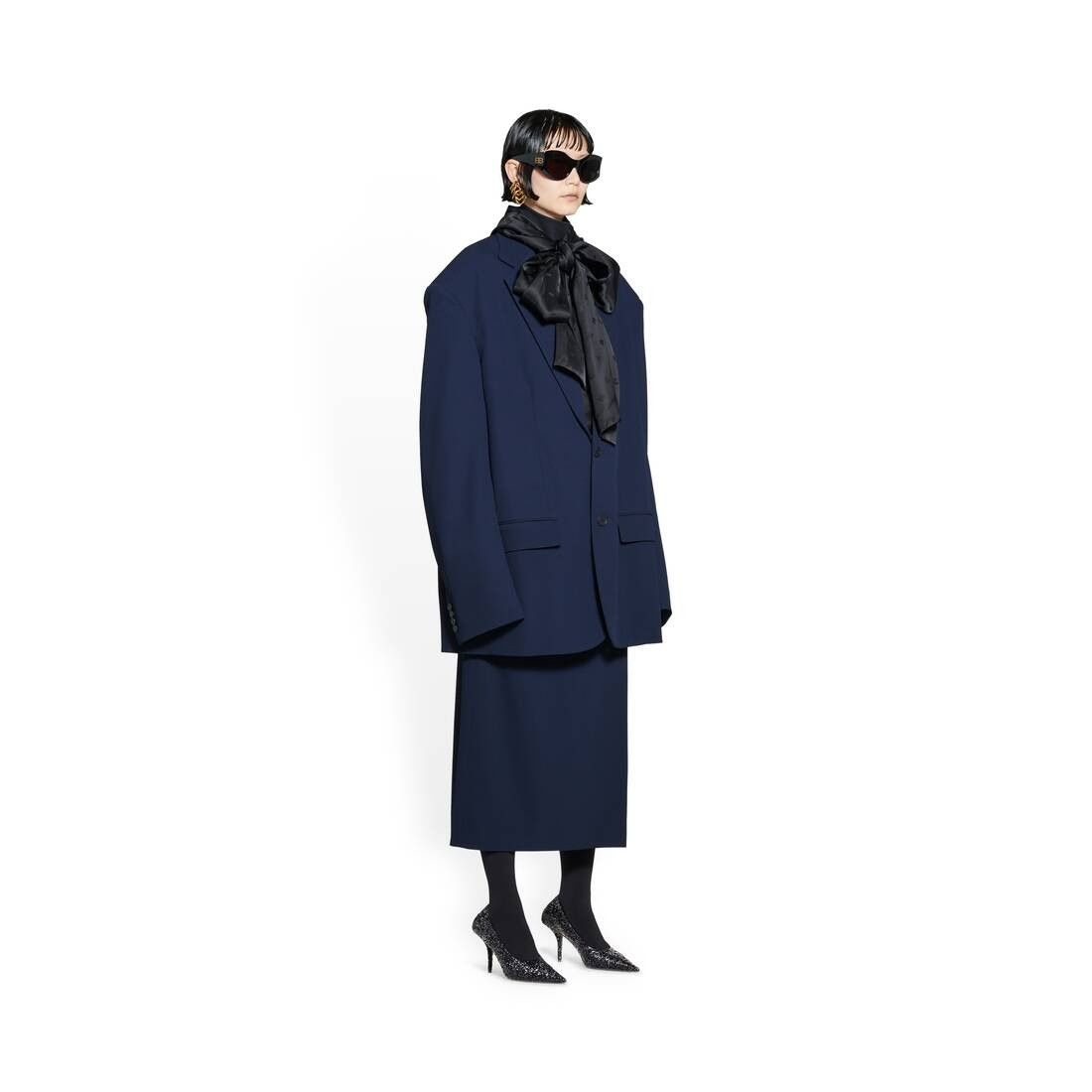 Balenciaga o1mt1gz0825 Square Knife 80mm Pumps in Black Size US 8 / IT 38 - 9 Thumbnail