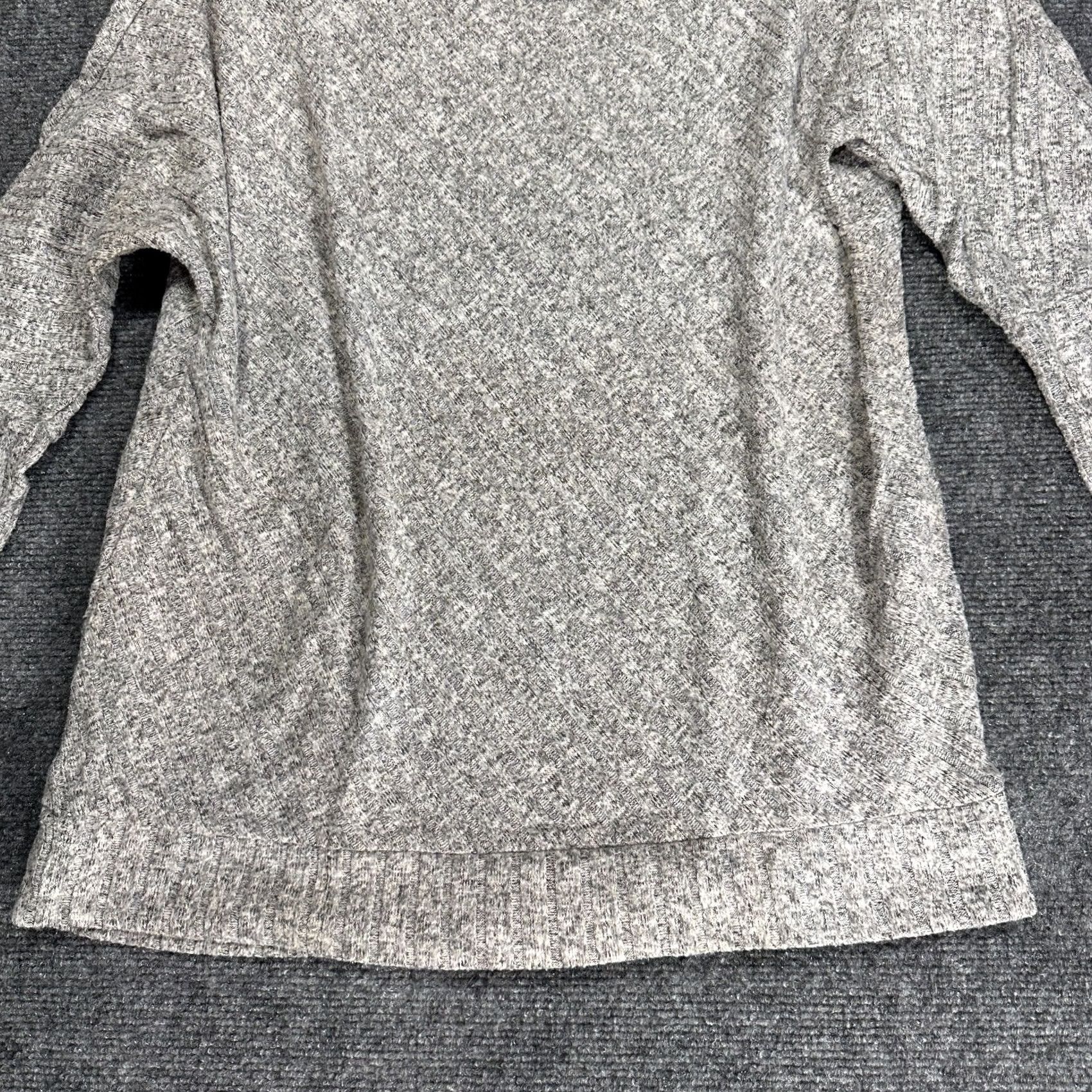 Juicy Couture Juicy Couture Sweater Womens M Gray Knit 3/4 Sleeve Boxy Lagenlook Pullover Cardigan Knitwear Ribbed Hem Regular Fit Size M / US 6-8 / IT 42-44 - 2 Thumbnail