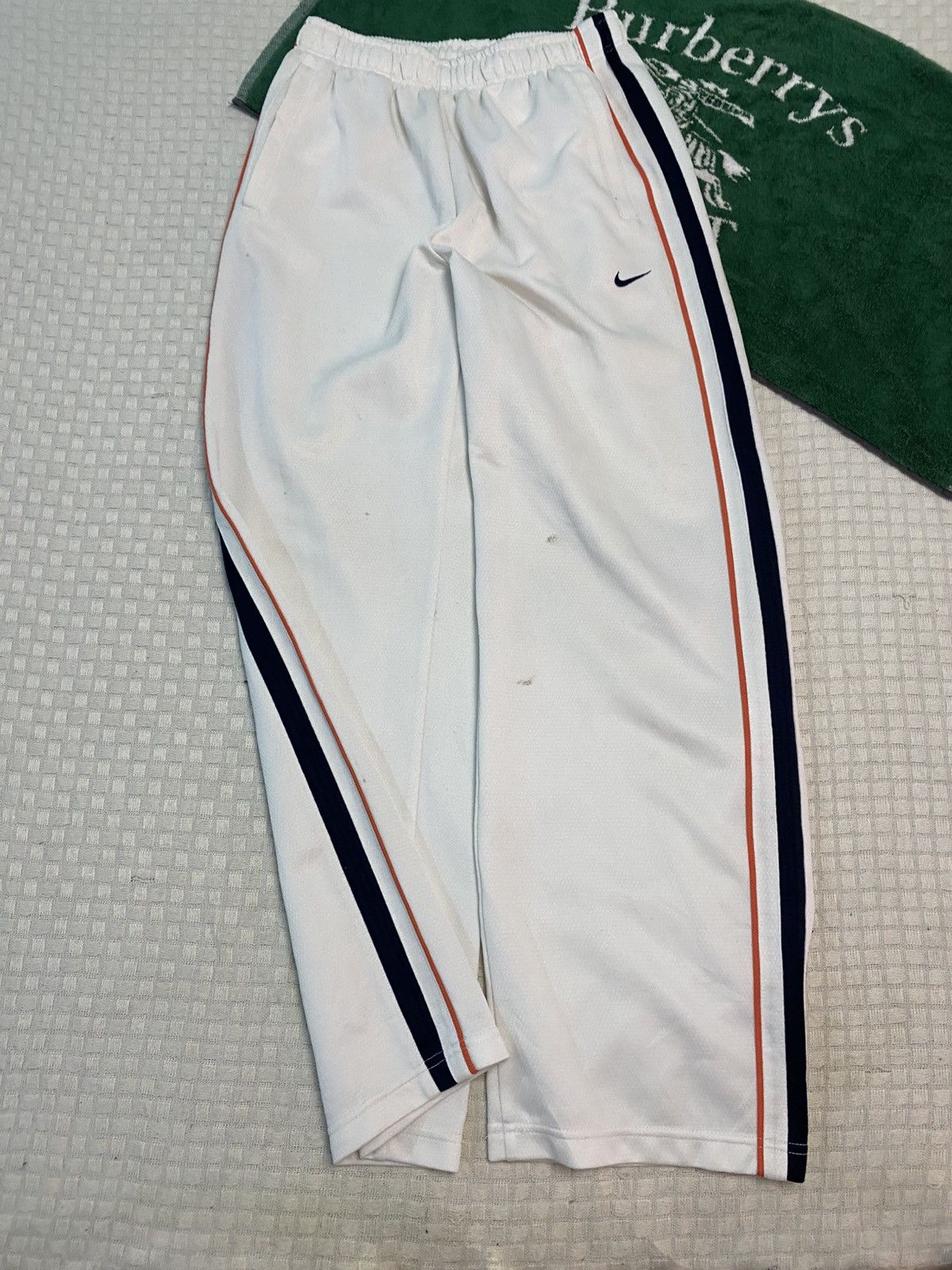 Carhartt Wip × Nike 💥 VINTAGE NIKE SUPER BAGGY 90S WIDE LEG TRACK PANTS Y2K Size US 34 / EU 50 - 1 Thumbnail
