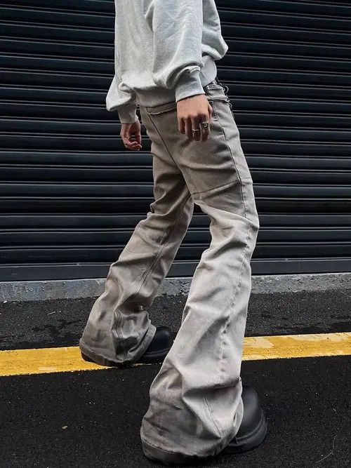 Japanese Brand × Jean Vintage desert-inspired stretch wide-leg jeans Size US 32 / EU 48 - 4 Thumbnail