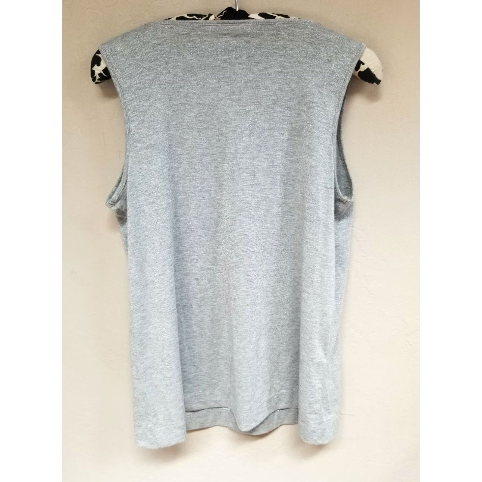 J. Jill J. Jill Women Tank Top Sleeveless Scoop Neck Metallic Gray Size S Regular Gray Metallic Sleeveless Camisole Casual Clothing Women Size S / US 4 / IT 40 - 2 Thumbnail