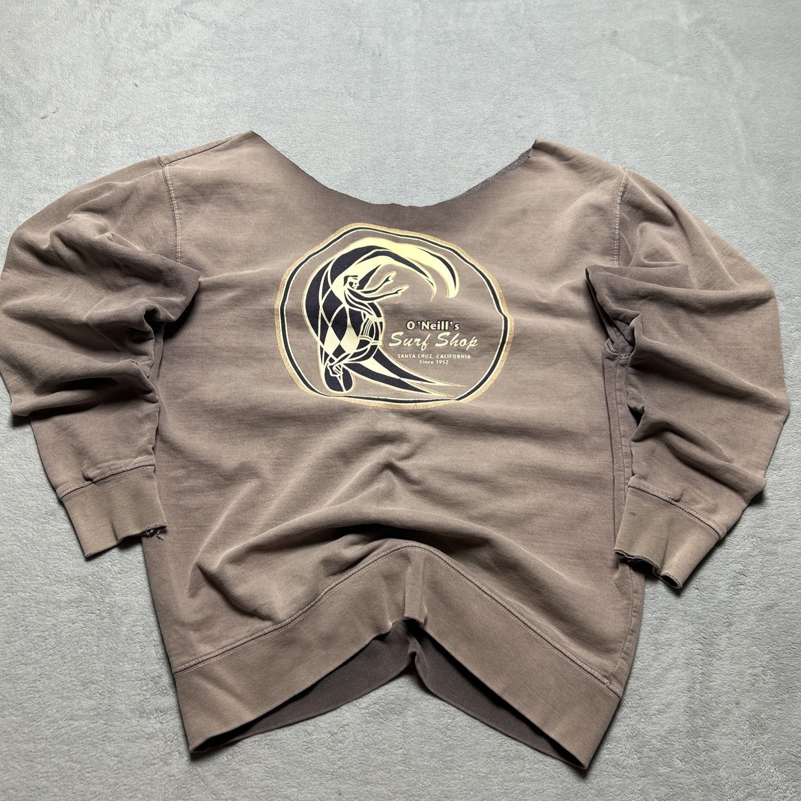 O'Neill Ripped Grunge Cut Collar Oneill Surf Sweater Small Crewneck Size US S / EU 44-46 / 1 - 10 Thumbnail
