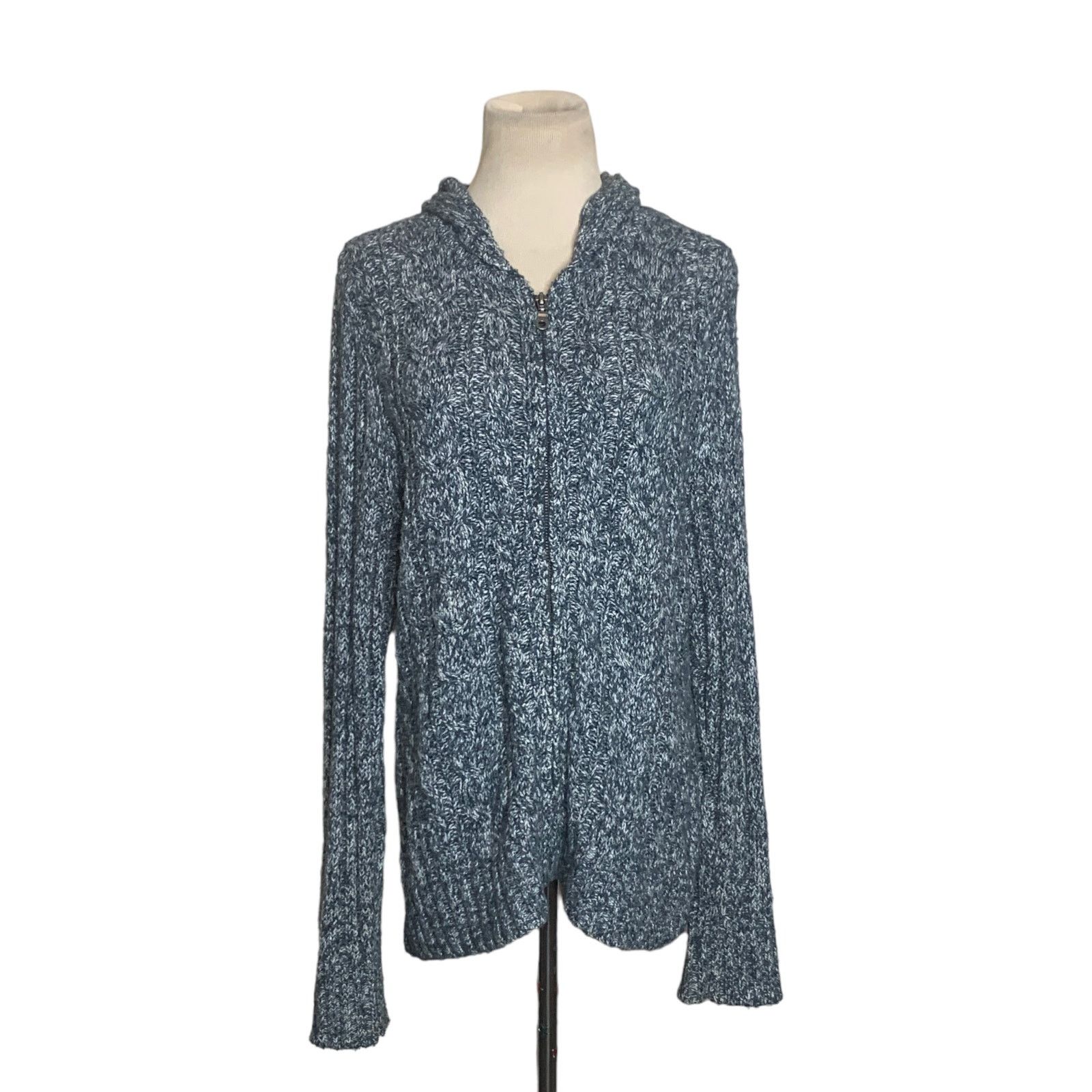 Sonoma Sonoma heathered blue hoodie sweater jacket size XL Size XL / US 12-14 / IT 48-50 - 10 Thumbnail