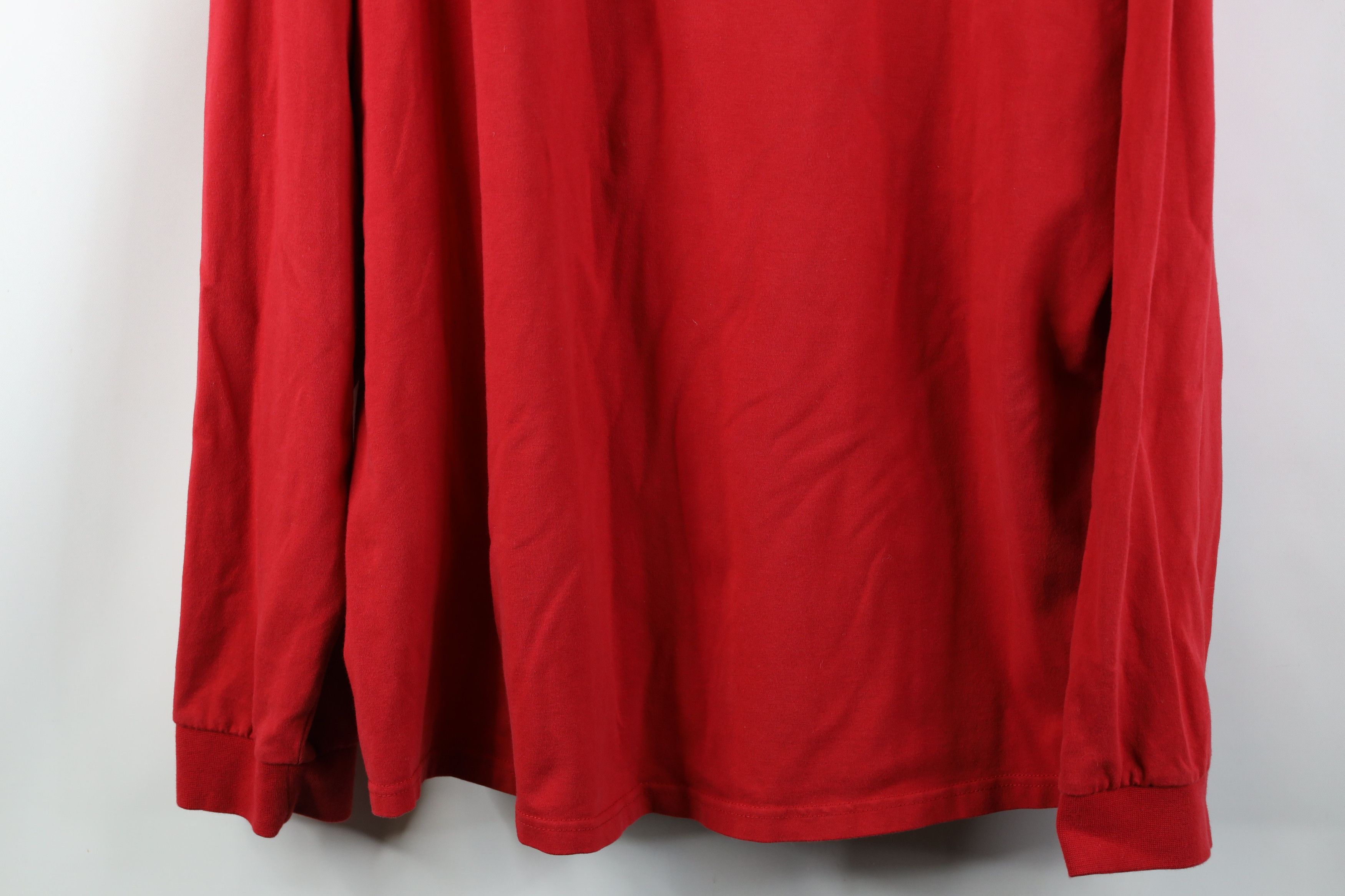 Nike Vintage Nike Mini Swoosh Mock Neck Long Sleeve T-Shirt Red Size US L / EU 52-54 / 3 - 3 Thumbnail