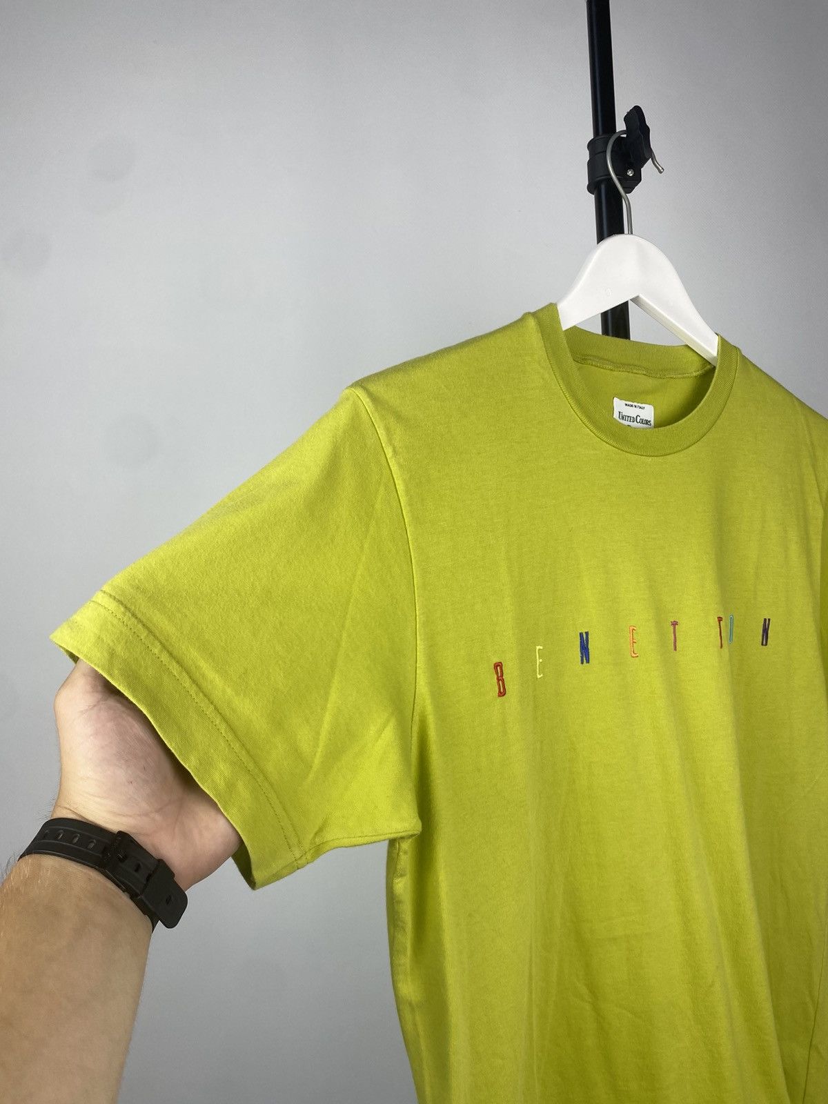 Benetton × Vintage BENETTON T-Shirt Vintage 90s Embroidery Logo Size US S / EU 44-46 / 1 - 6 Thumbnail