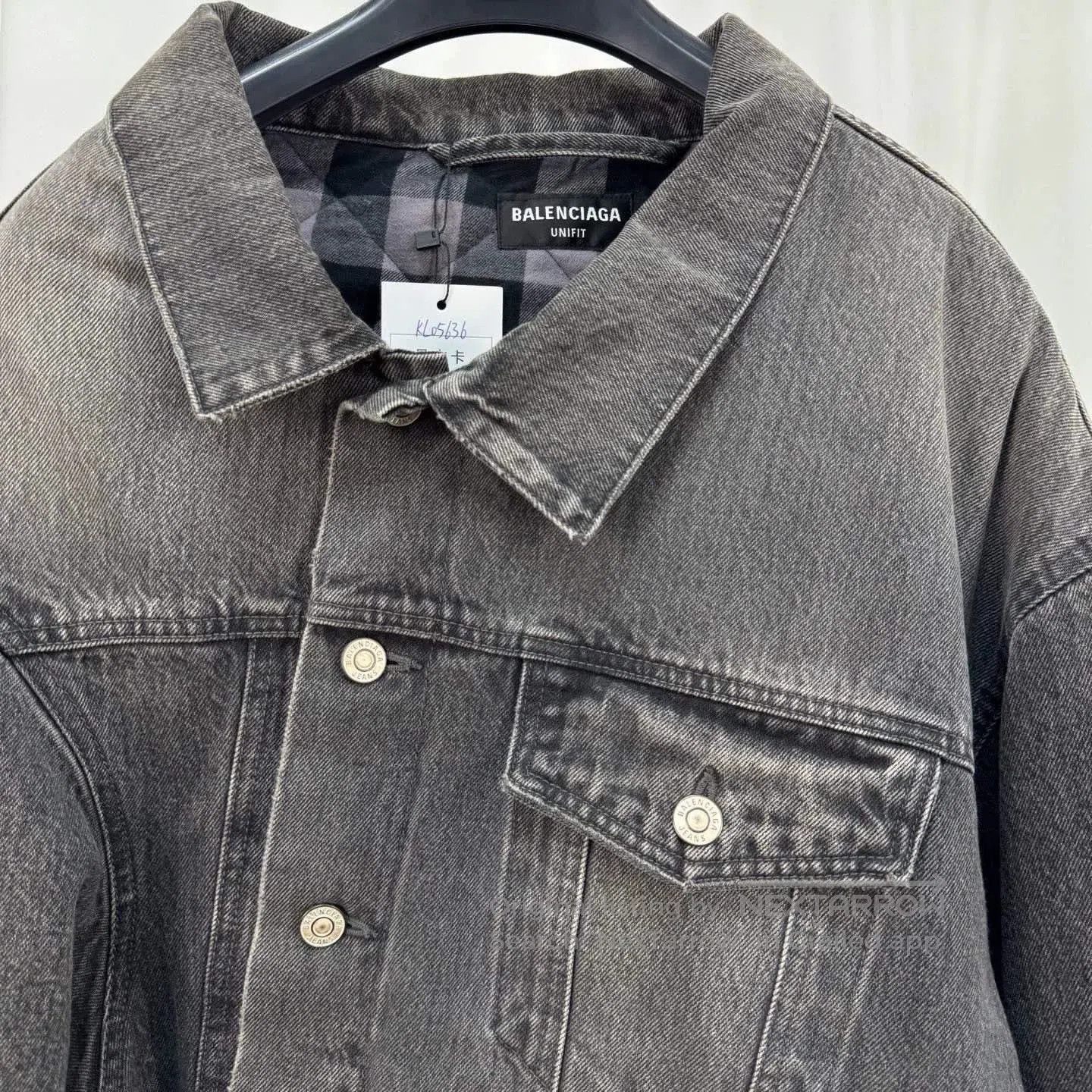 Balenciaga Balenciaga Washed Denim Cotton Jacket. Size US M / EU 48-50 / 2 - 3 Thumbnail