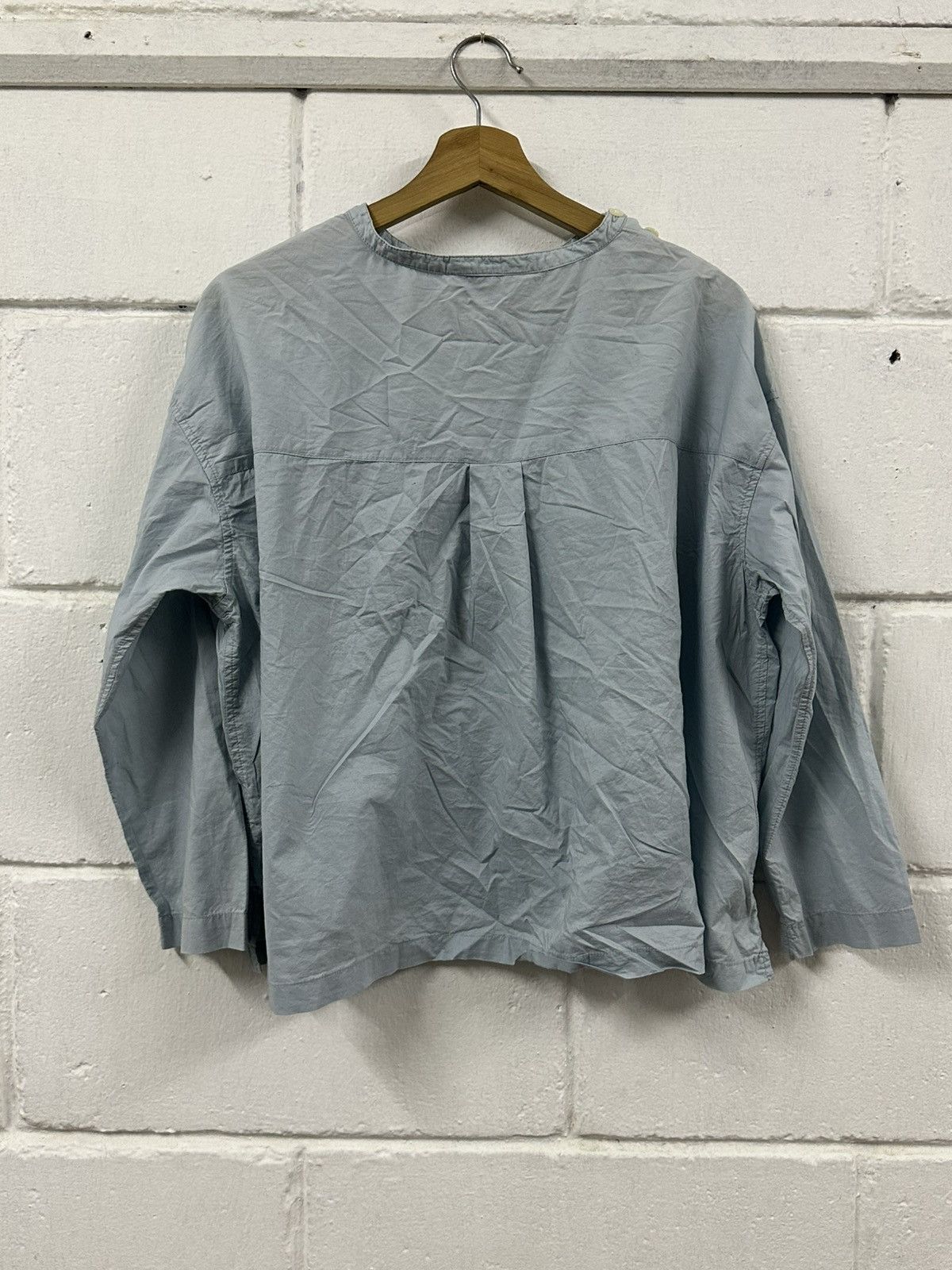 Ne-Net Ne-Net Issey Miyake Ruffle Side Button L/S Shirt Size US L / EU 52-54 / 3 - 11 Thumbnail