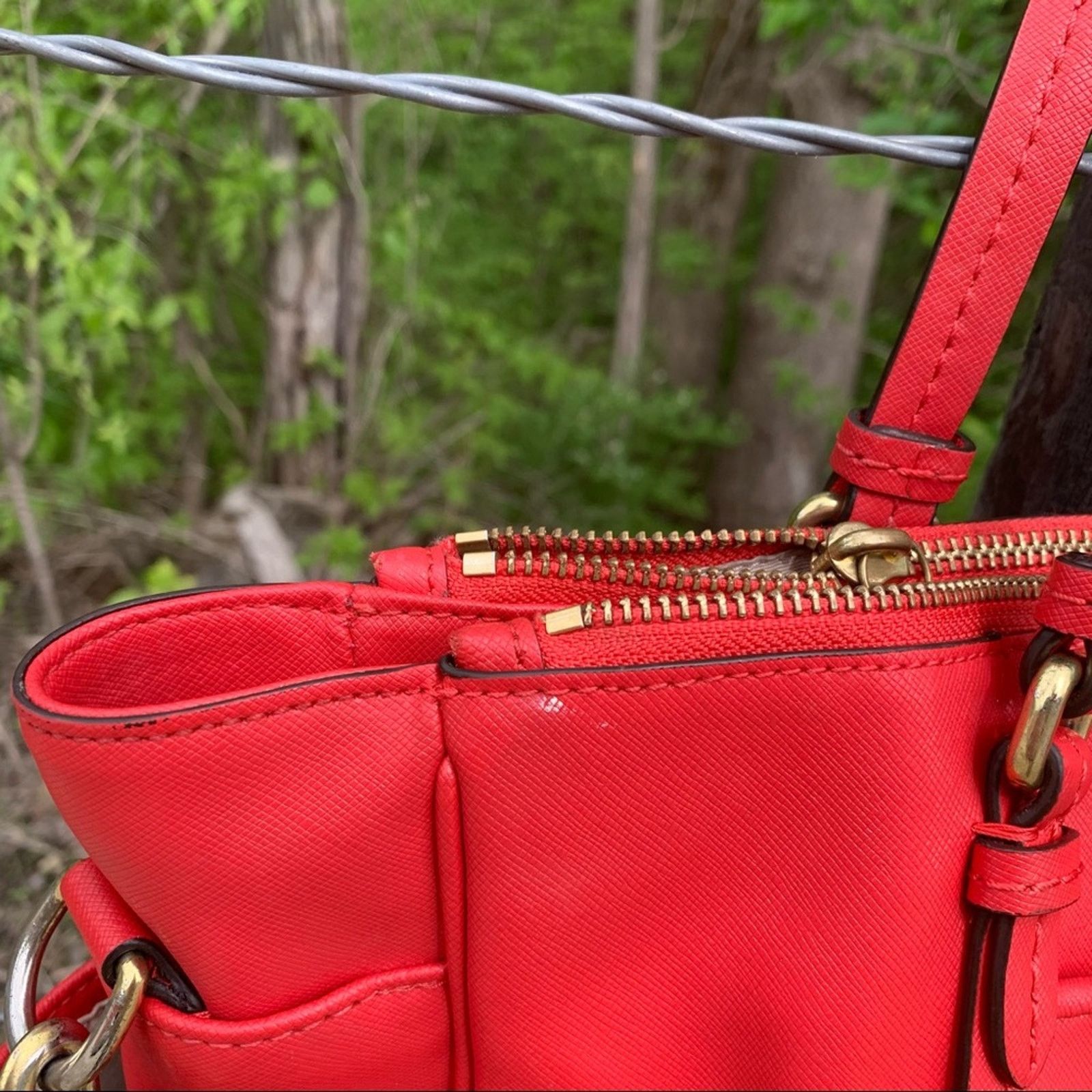Coach Coach Peyton crossbody multifunction bag purse red orange Size ONE SIZE - 3 Thumbnail