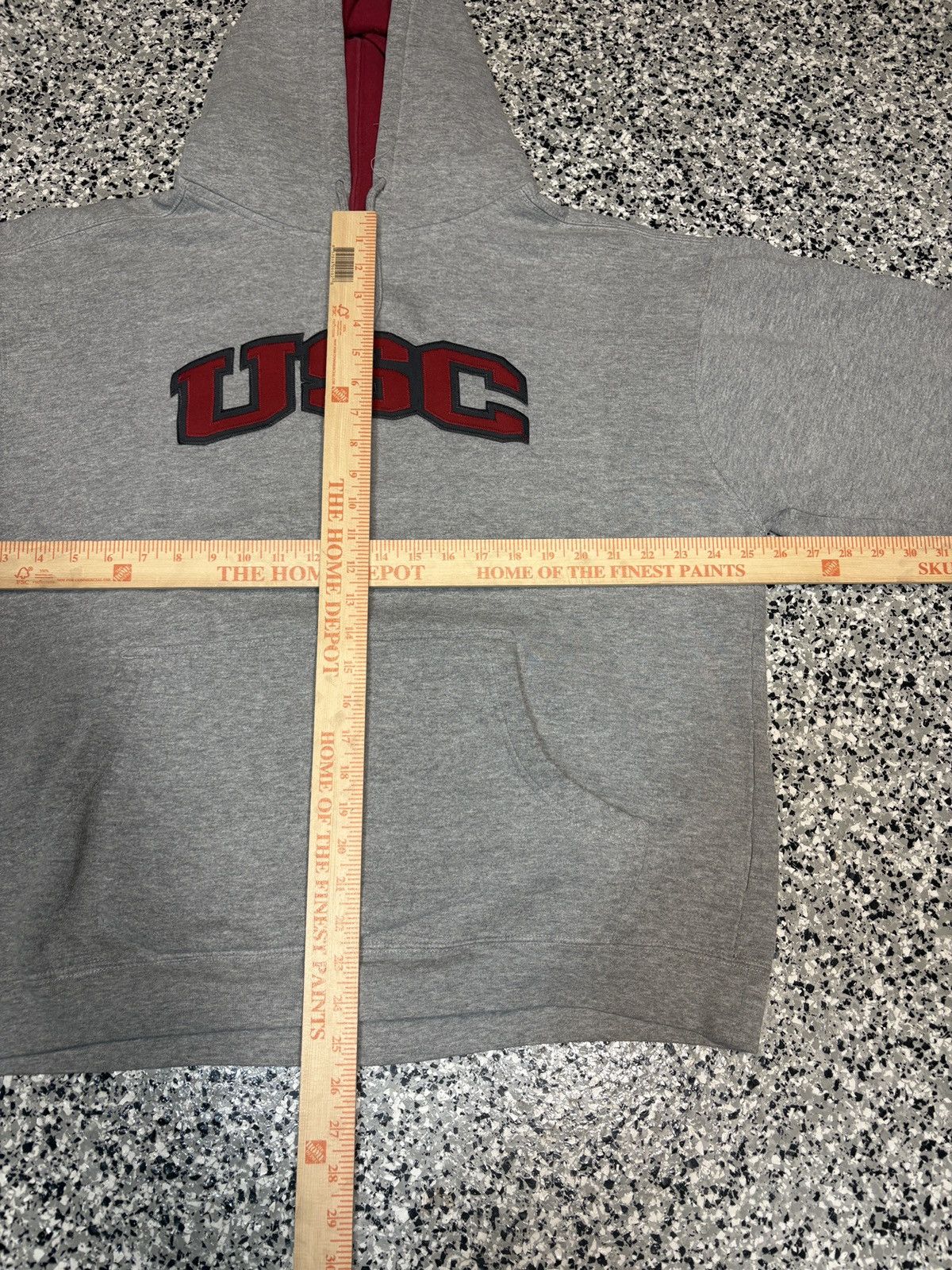 NCAA Vintage Starters USC Trojans College Grey Hoodie Sz. XL 0695 Size US XL / EU 56 / 4 - 6 Thumbnail