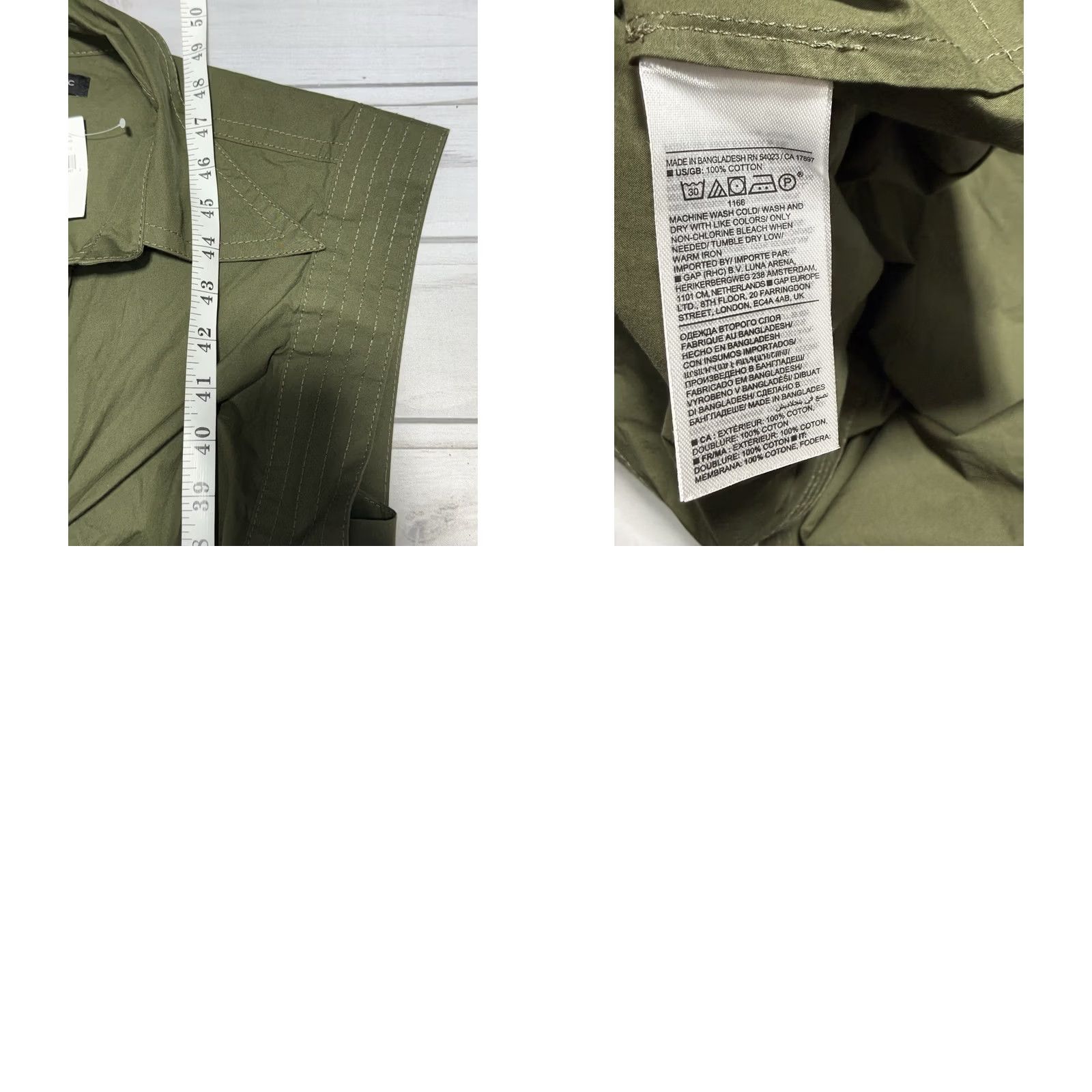 Banana Republic VINTAGE Banana Republic Dress Shirt Dress 8 Green Yasmin Cutout Waist Sleeveless NWT 180 Size M / US 6-8 / IT 42-44 - 8 Thumbnail