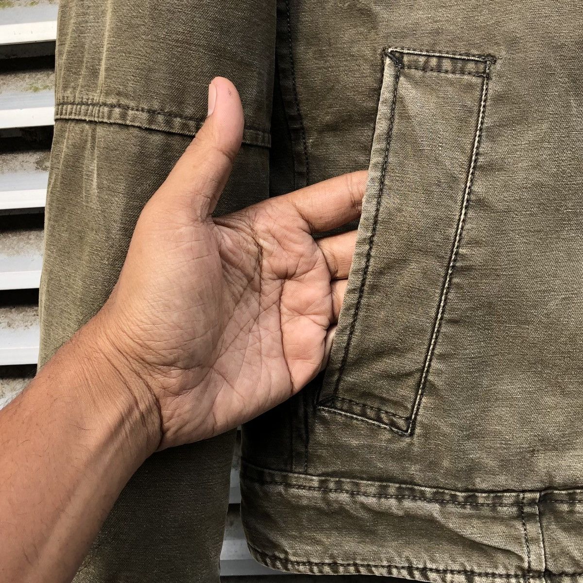 Levi's Vintage Levis Olive Green Army Military Field Trucker Jacket Size US M / EU 48-50 / 2 - 3 Thumbnail