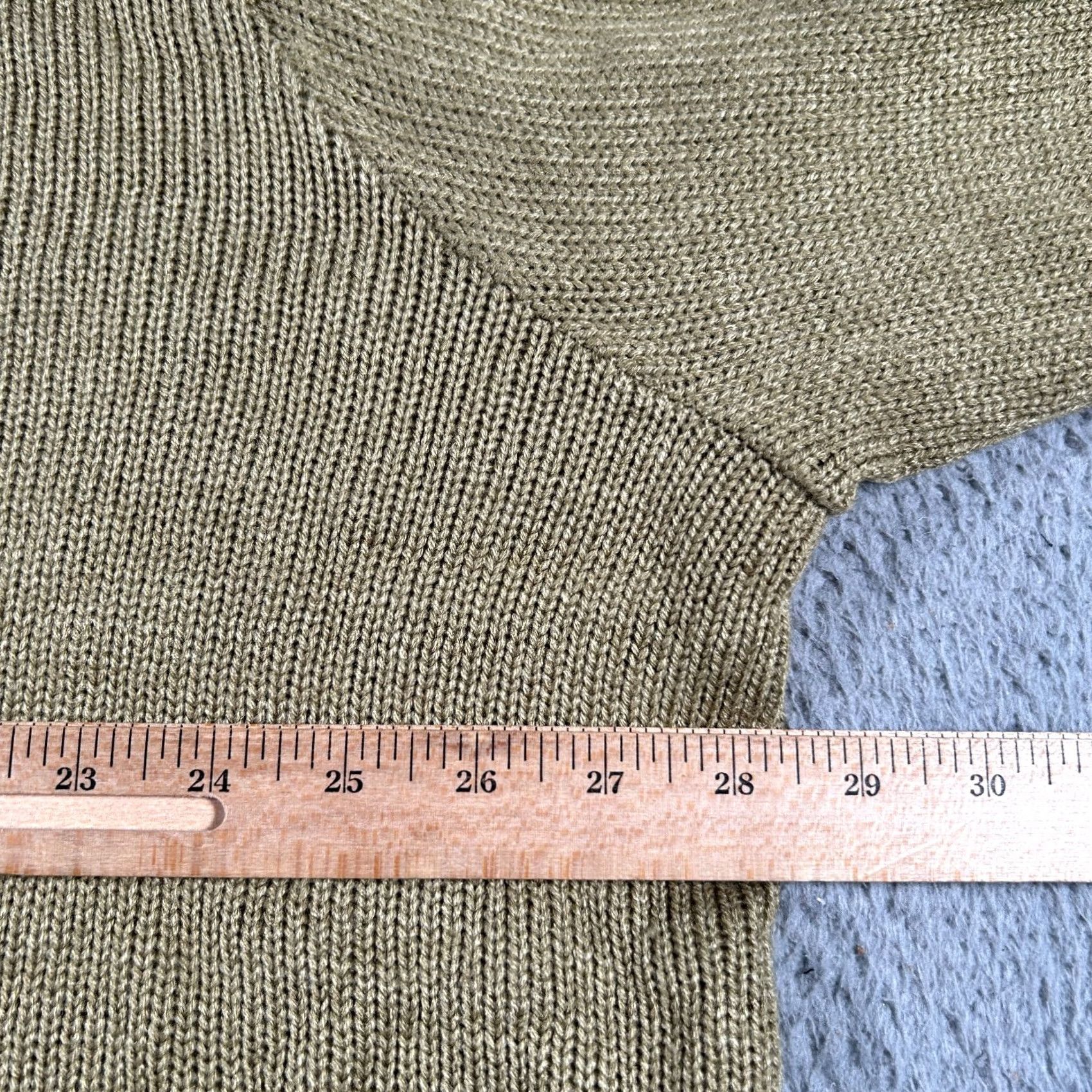 Vintage King Size Jacket Men 3XLB Big Green Full Zip Knit Bomber Long Sleeve Size US XXL / EU 58 / 5 - 6 Thumbnail