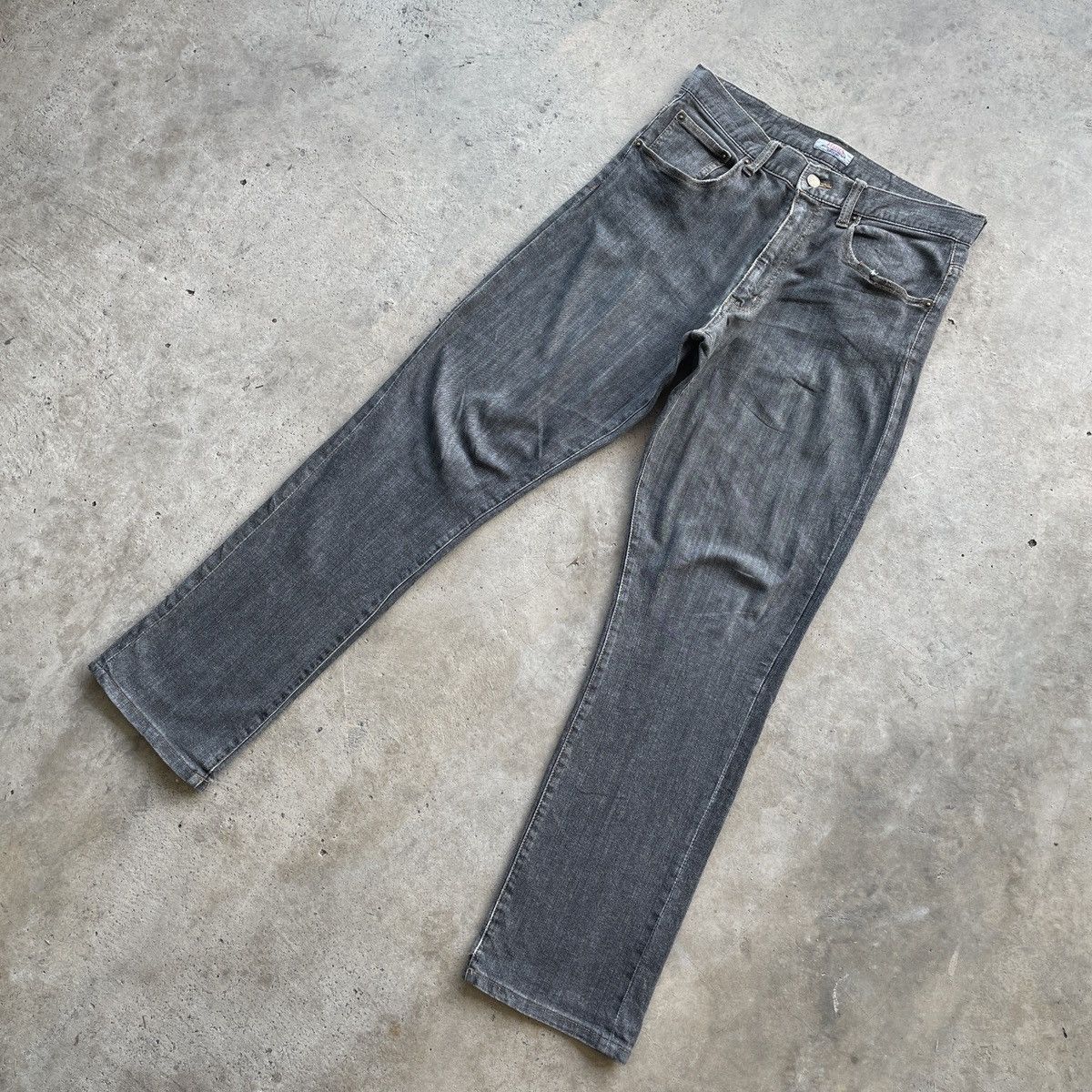 Hanes W31x30.5💥 Vintage Hanes Black Faded Denim Jeans Pants Size US 31 - 2 Thumbnail