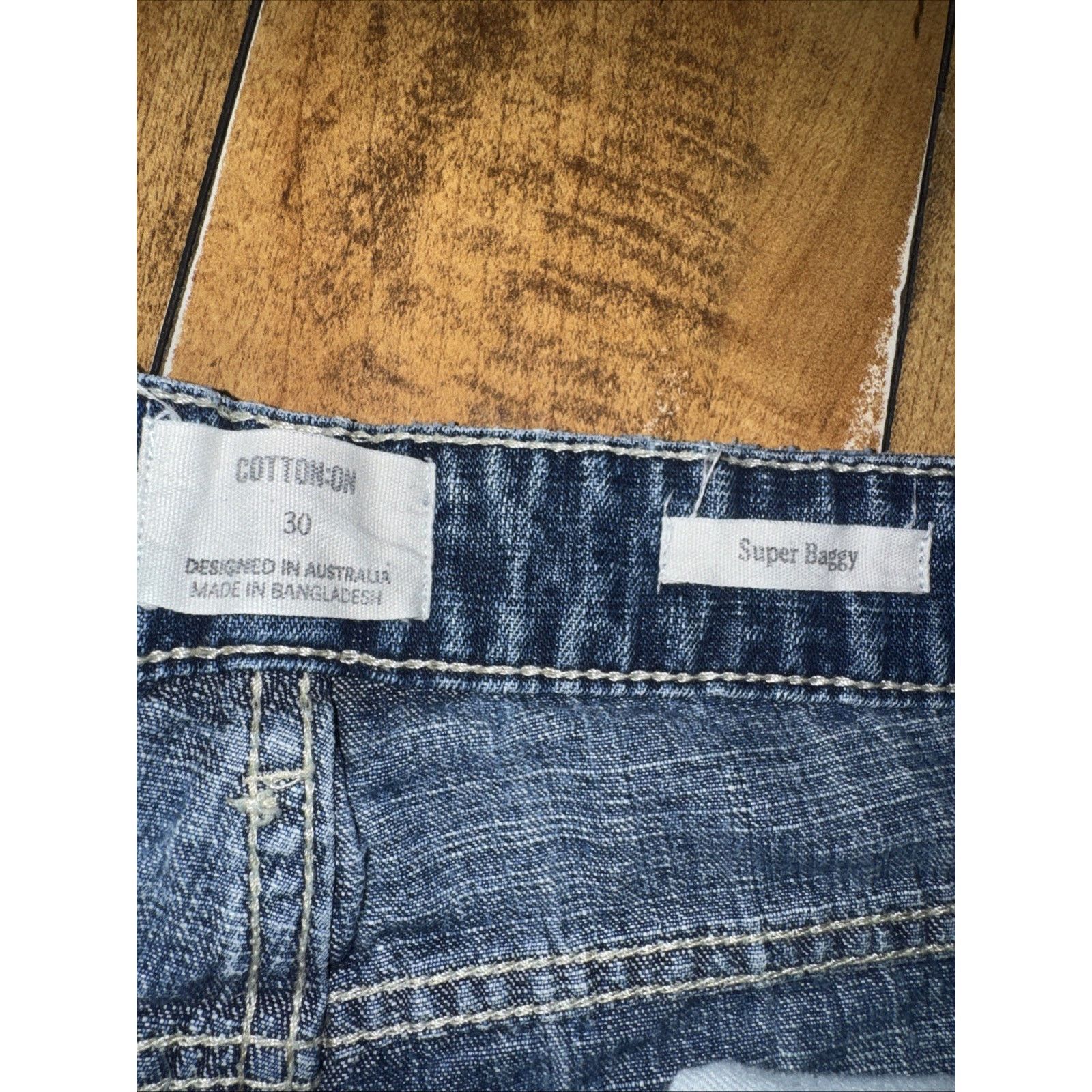 Cotton On × Vintage Cotton On Super Baggy Jeans 30x30 Blue Skater 90s Grunge Size US 30 / EU 46 - 5 Thumbnail