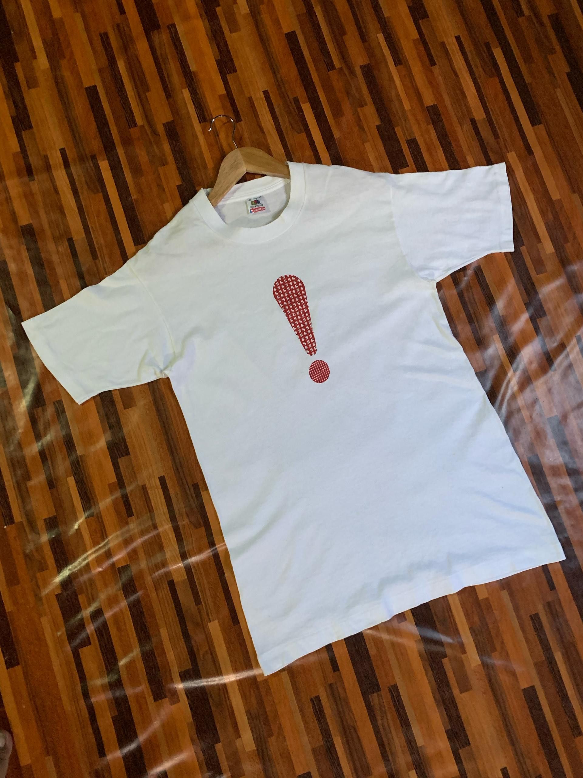Vintage Usa made exclamation mark SUPER SUPERIORS SINGLE STICH Tee Size US L / EU 52-54 / 3 - 7 Thumbnail