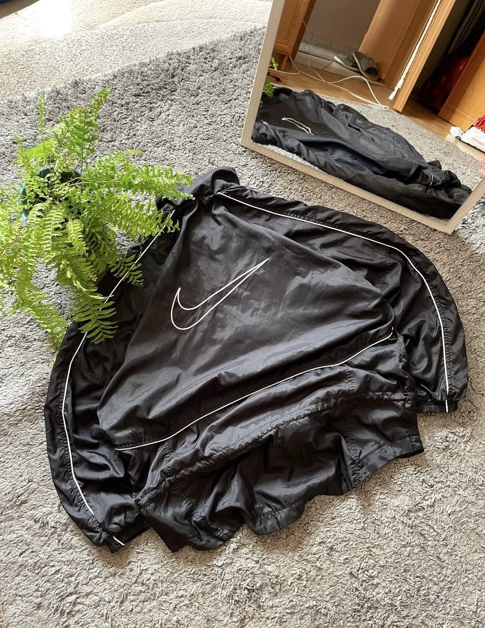 Nike × Vintage 90s Nike Vintage Light Jacket Streetwear Big Logo Swoosh Size US M / EU 48-50 / 2 - 2 Thumbnail