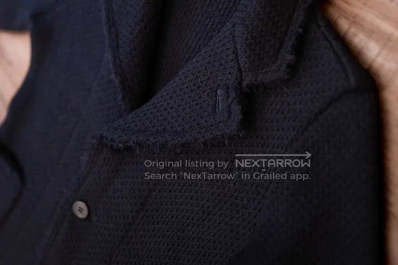 Comme des Garcons Comme Des Garcons Black Wool Textured Dark Craftsman Style Size L / US 10 / IT 46 - 2 Thumbnail