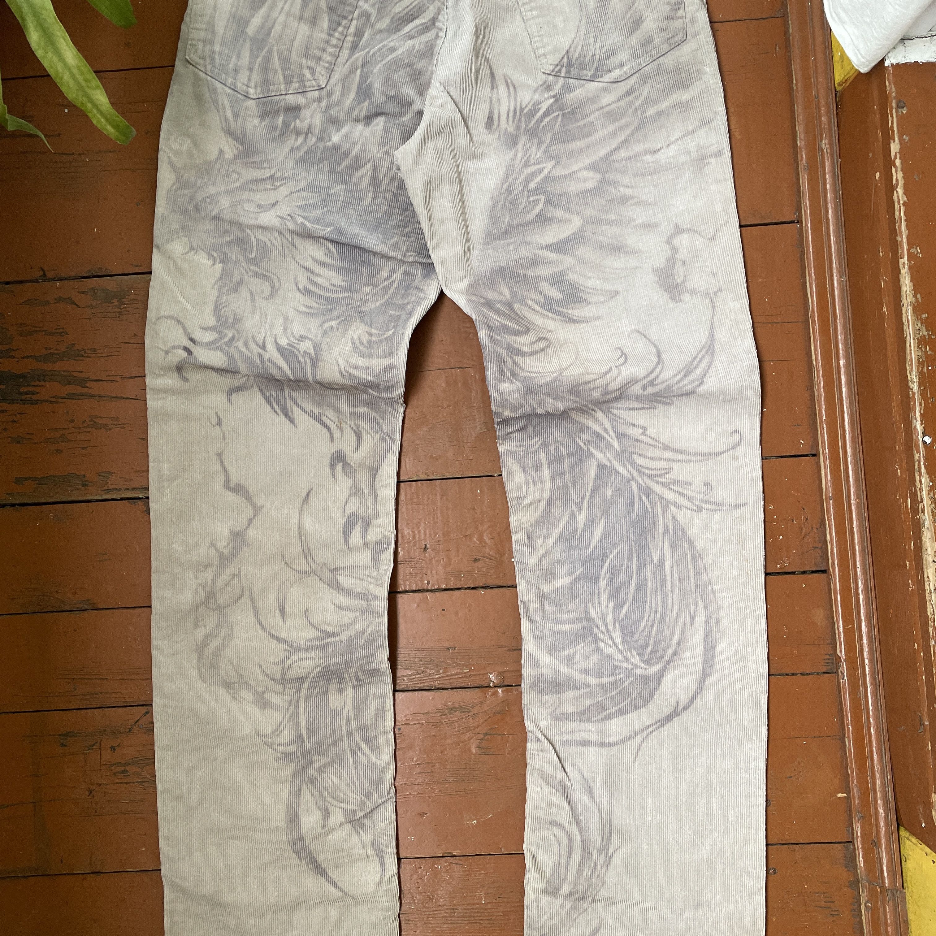 Levi's Levi's corduroy Phoenix Custom Art bird animal opium y2k Size US 32 / EU 48 - 5 Thumbnail
