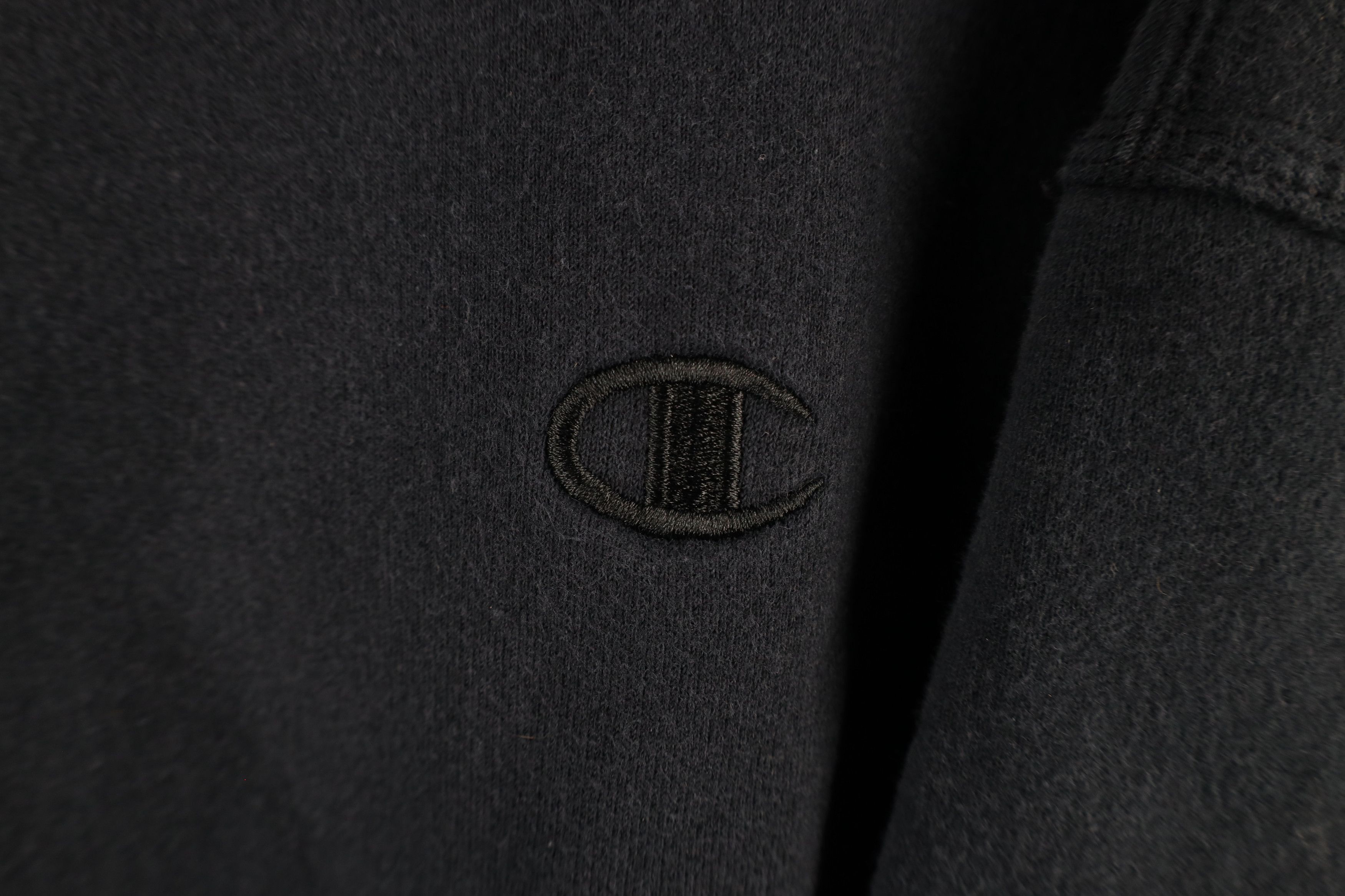 Champion × Vintage Vintage Champion Faded Monochrome Crewneck Sweatshirt Black Size US XXL / EU 58 / 5 - 4 Thumbnail