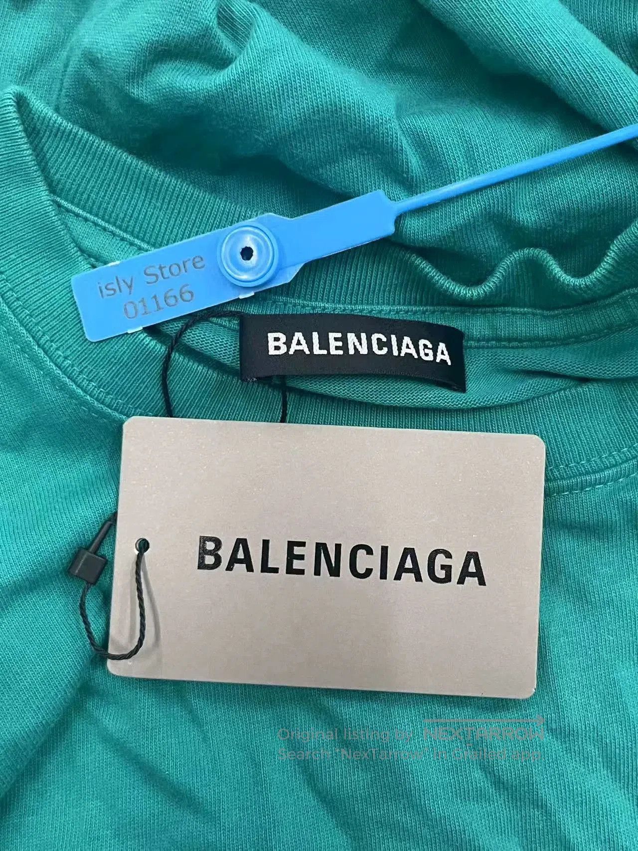 Balenciaga Balenciaga Logo Print Green Short Sleeve T-Shirt. Size US S / EU 44-46 / 1 - 4 Thumbnail