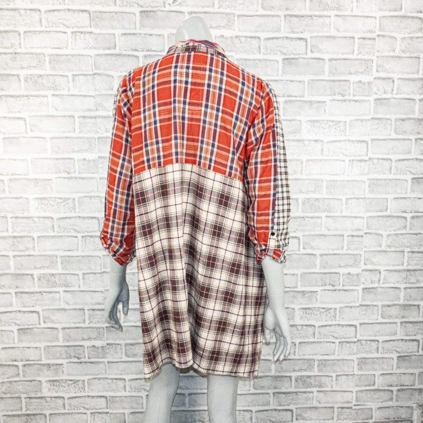 Johnny Was Johnny Was Women's Plaid Patchwork BOHO Tunic Blouse Small Size S / US 4 / IT 40 - 4 Thumbnail