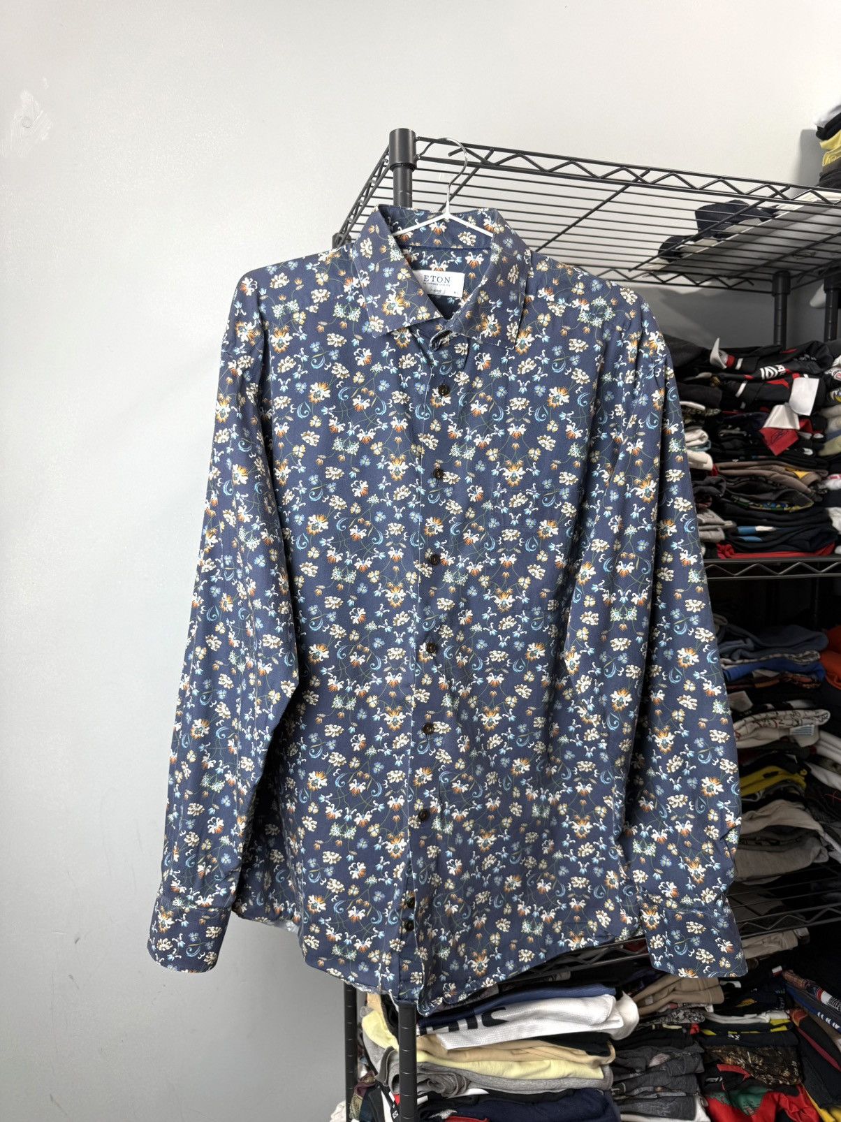 Eton Eton Flowers Print Shirt Buttons Up Size US M / EU 48-50 / 2 - 1 Thumbnail
