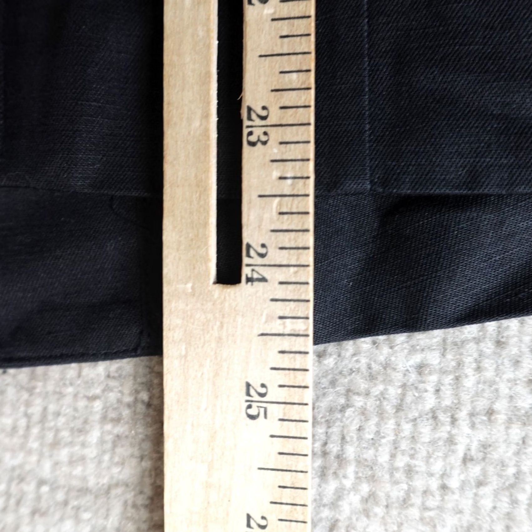 Frame FRAME Blazer Womens Black Solid Linen Blend One Button Working Cuff Shipped Next Business Day Size 6 Size M / US 6-8 / IT 42-44 - 7 Thumbnail