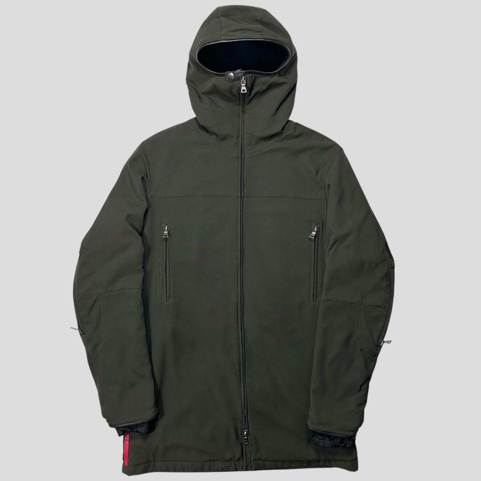 Prada Sport 1999 Balaclava Fleece Lined Moto Jacket IT50 (L)