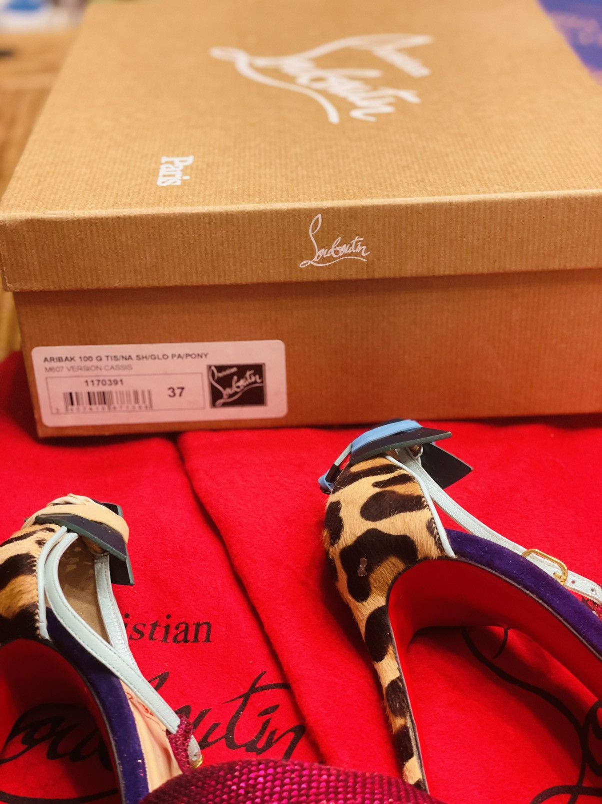 Christian Louboutin Christian Louboutin Peep-Toe Heels with Butterfly Bows Size US 7 / IT 37 - 7 Thumbnail
