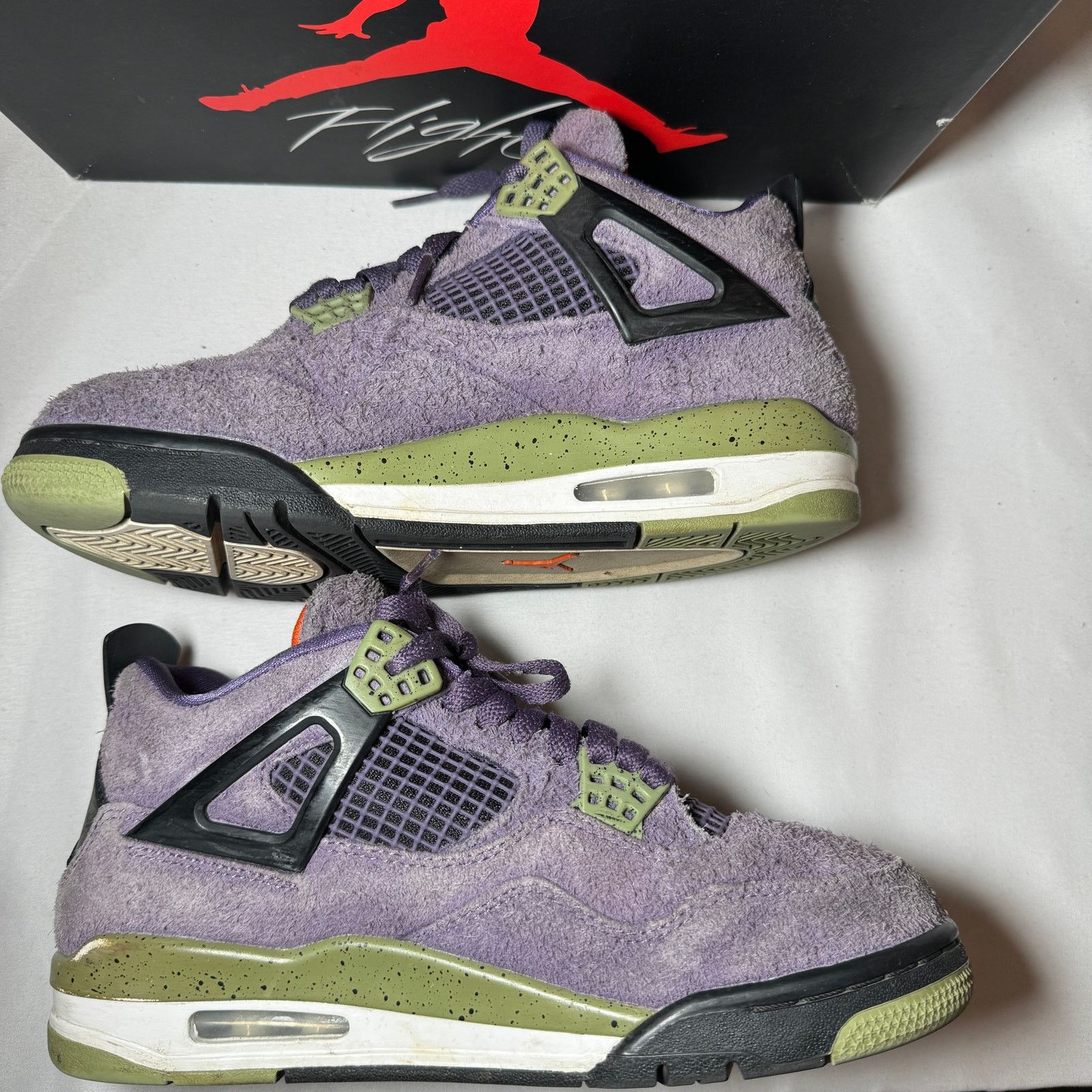 Jordan Brand × Nike Size 7.5 Nike Air Jordan 4 Retro Canyon Purple Women's Shoes Size US 7.5 / IT 37.5 - 3 Thumbnail