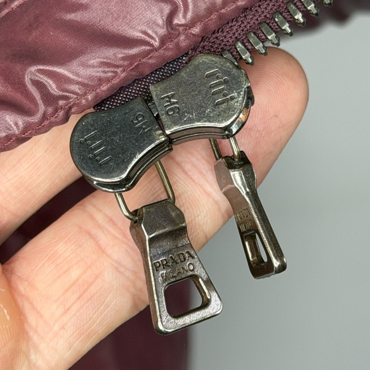 Prada Prada Milano Puffer Down Jacket Re-Nylon Archive Burgundy Size US M / EU 48-50 / 2 - 16 Thumbnail