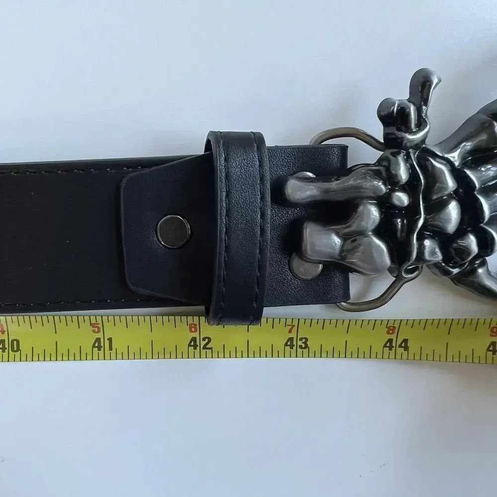 Other y2k 2000s vintage style skeleton grunge goth emo black belt Size ONE SIZE - 3 Thumbnail