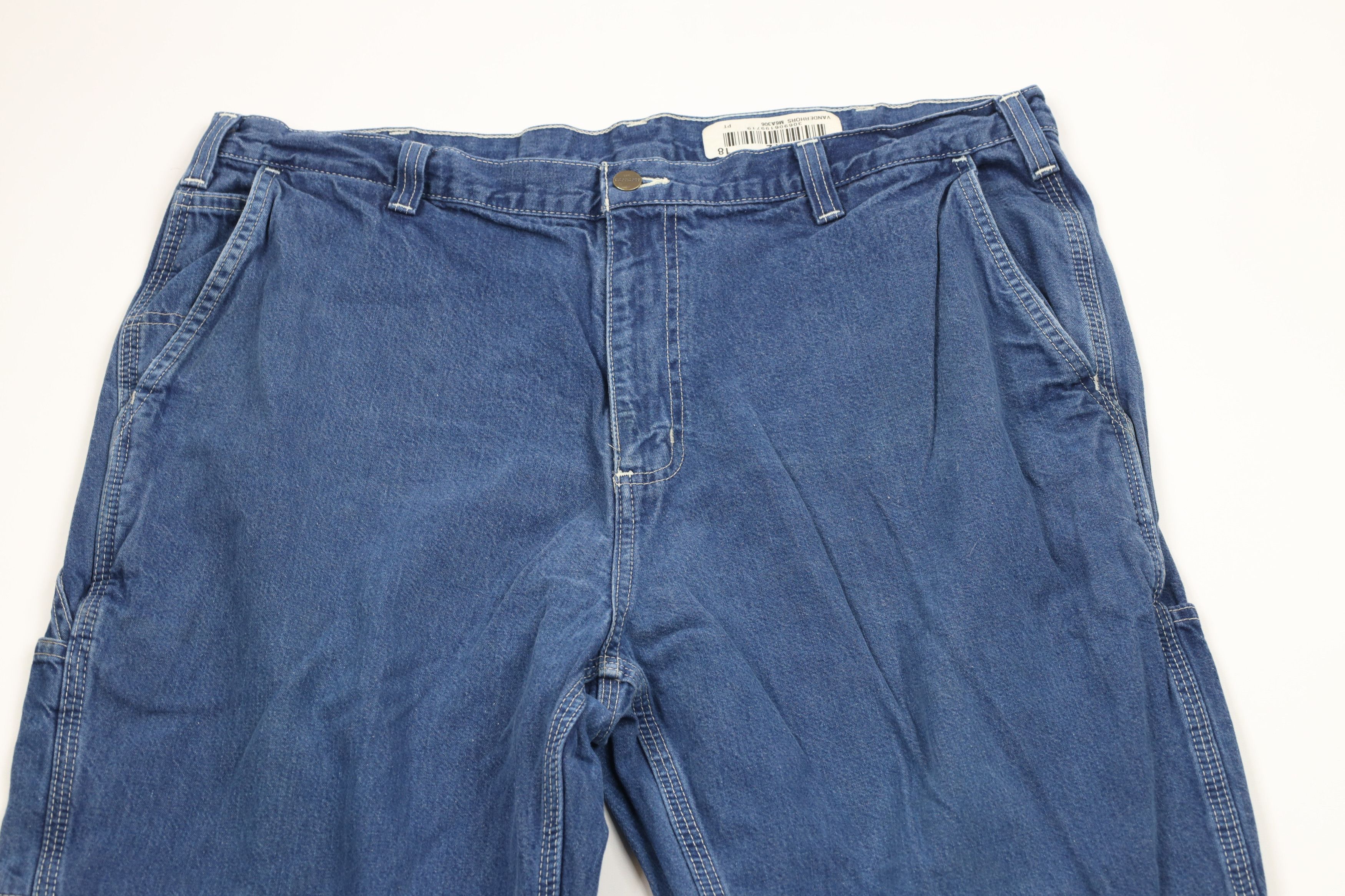 Carhartt × Vintage Vintage Carhartt Spell Out Wide Leg Carpenter Dungaree Jeans Size US 40 / EU 56 - 2 Thumbnail