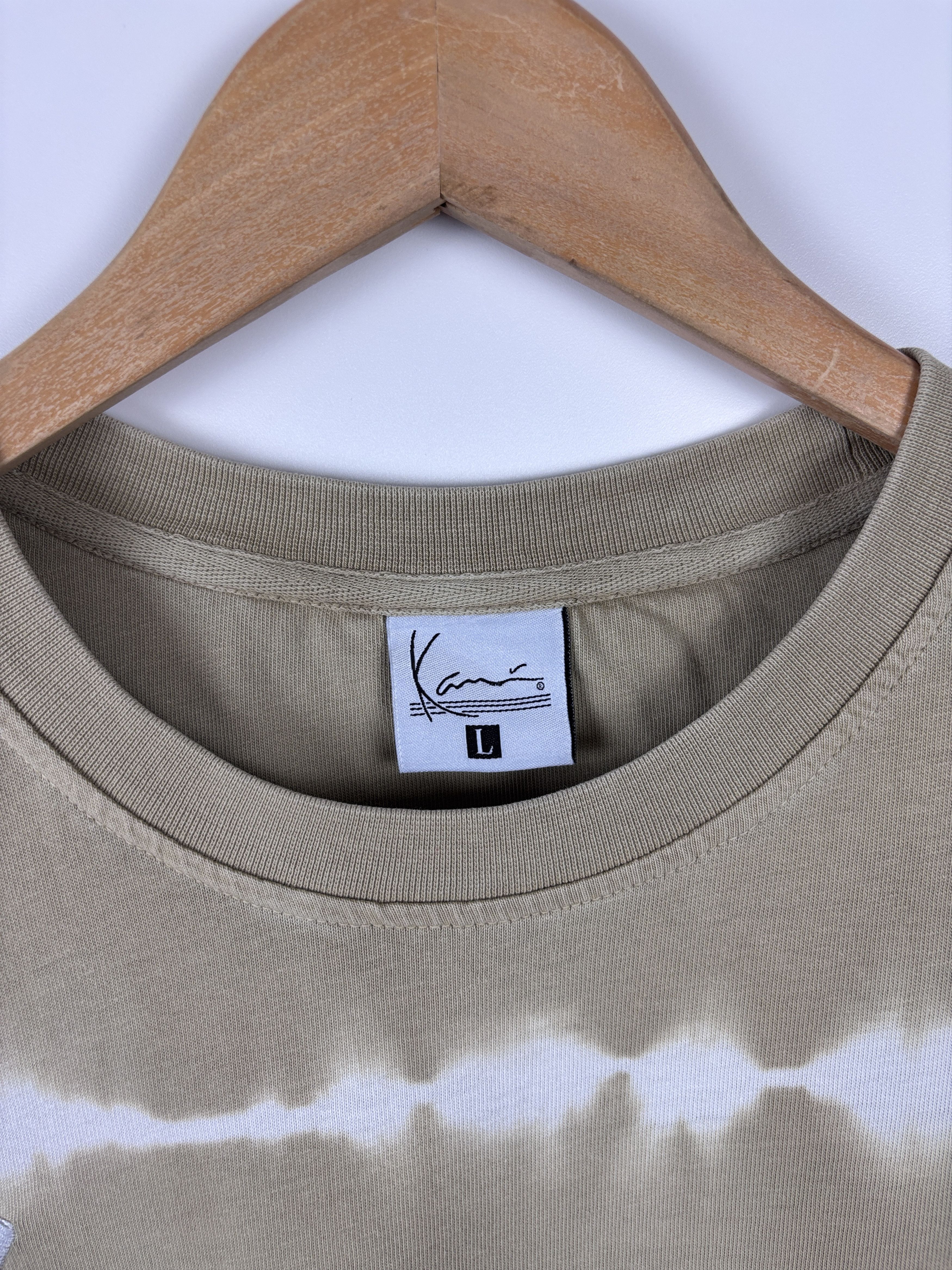 Karl Kani Mens Karl Kani Signature Tie Dye Beige T-Shirt Size L Size US L / EU 52-54 / 3 - 4 Thumbnail