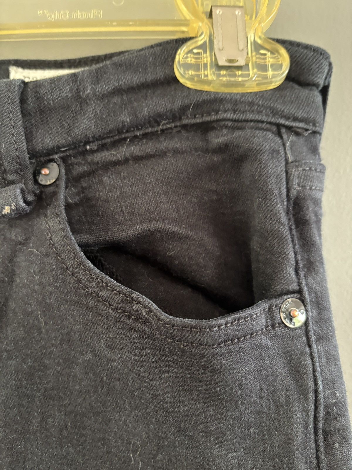 Rag & Bone Rag & Bone Fit 2 Slim Jeans Distressed Denim Womens Black 27 Size 27" / US 4 / IT 40 - 9 Thumbnail
