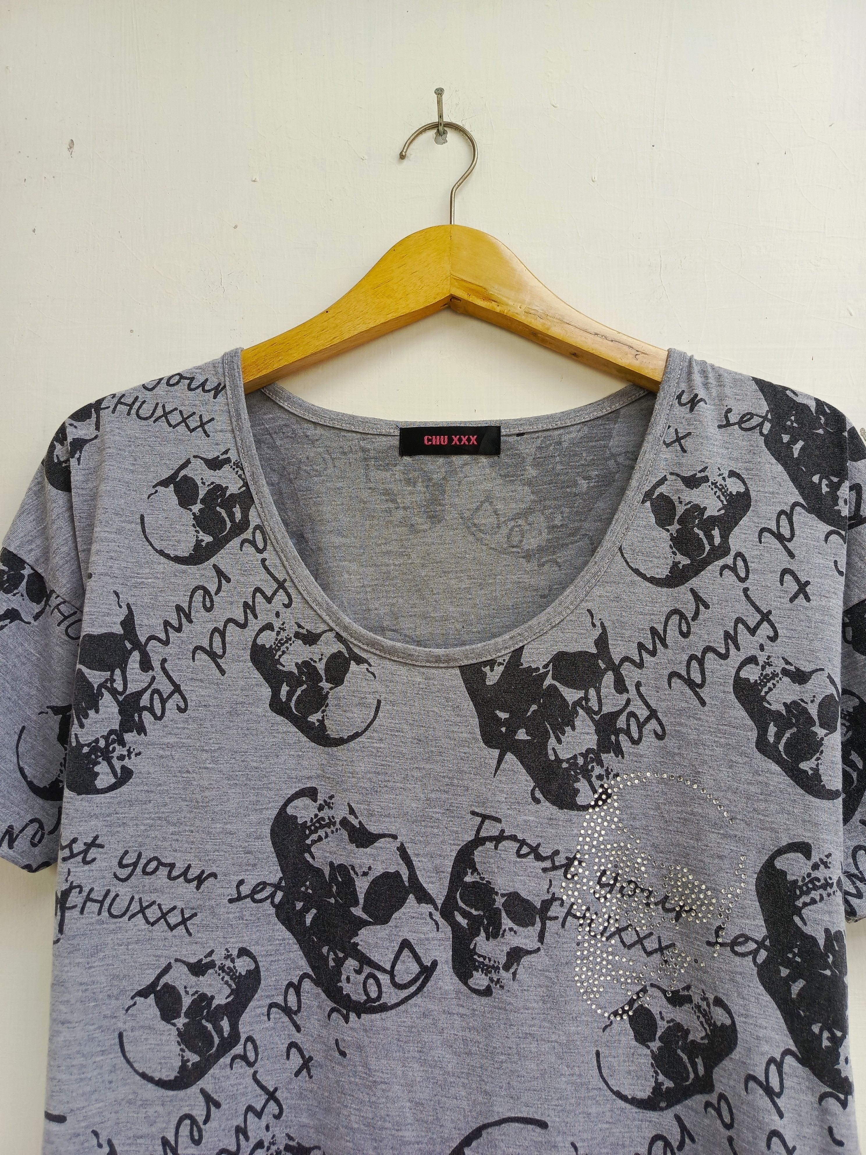 Japanese Brand Chu XXX skull tshirt Size L / US 10 / IT 46 - 2 Thumbnail