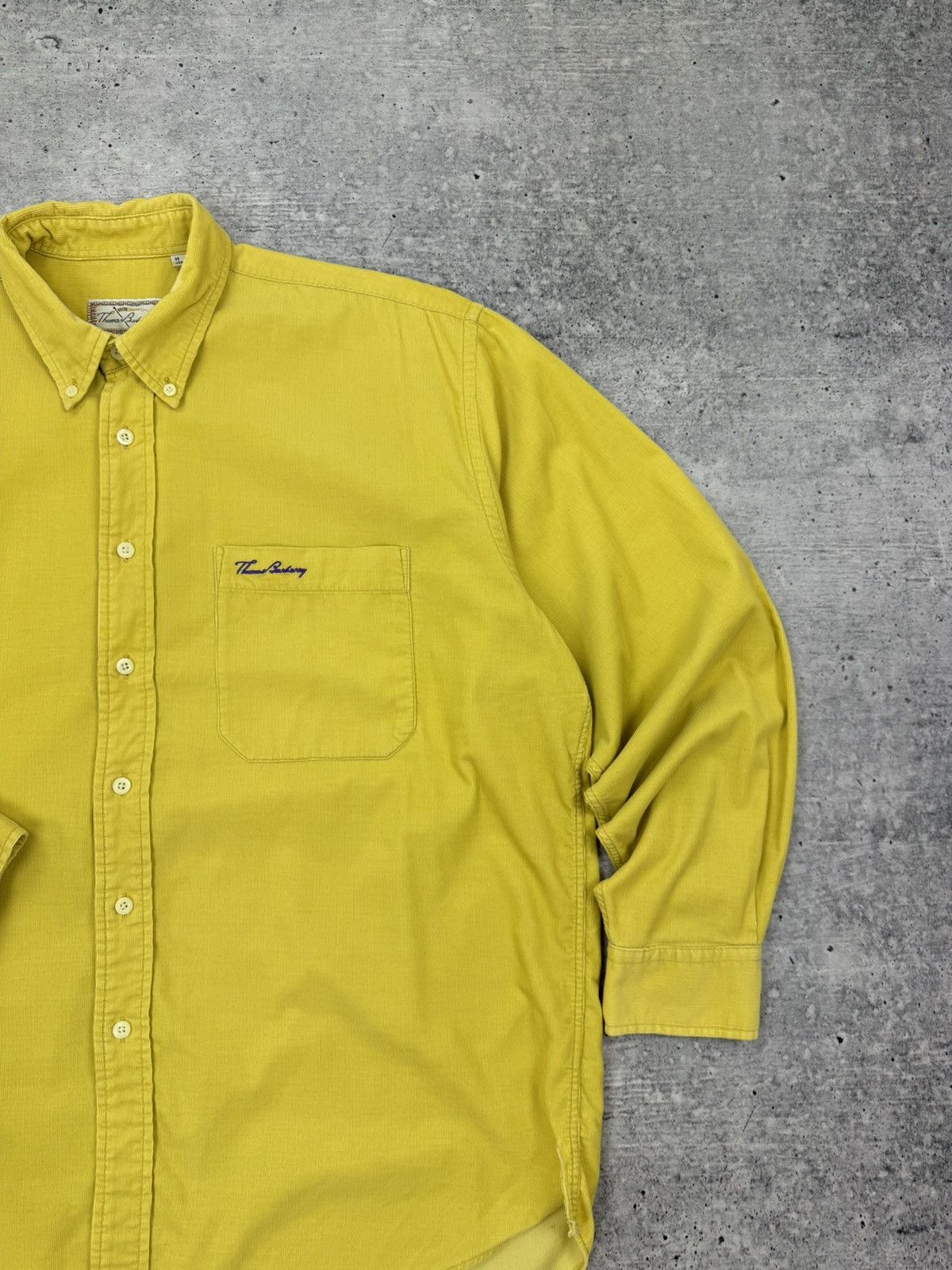 Burberry Vintage Thomas Burberry Logo Casual Yellow Button Up Shirt L Size US L / EU 52-54 / 3 - 5 Thumbnail