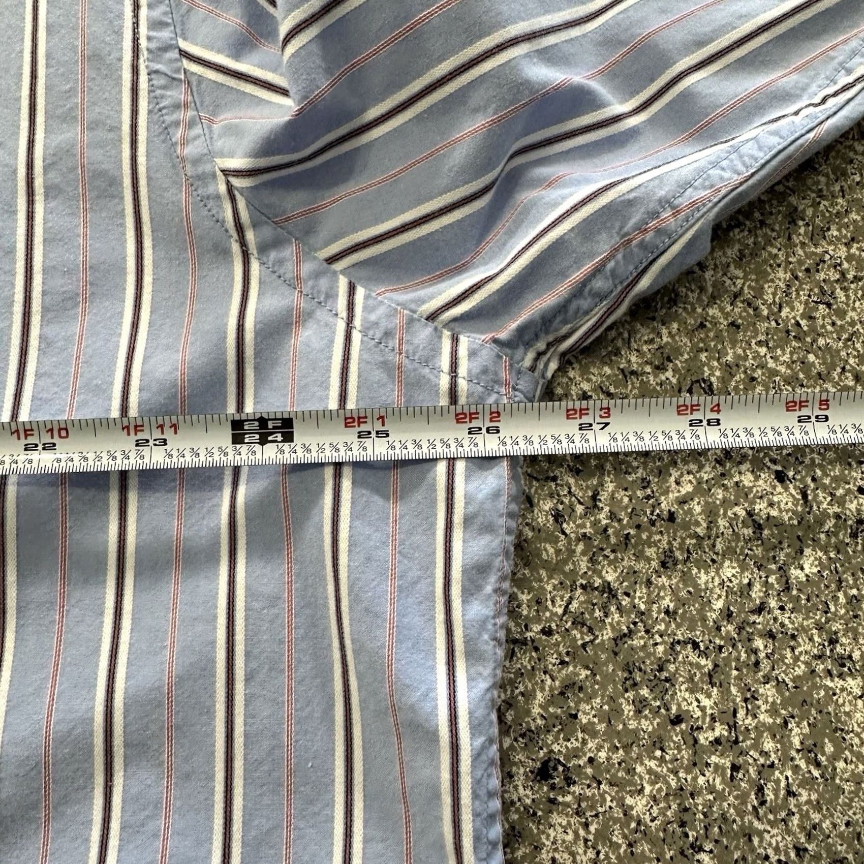 Gap Gap Shirt Mens XXL Classic Fit Long Sleeve Button-Up Light Blue Striped Size US XXL / EU 58 / 5 - 5 Thumbnail
