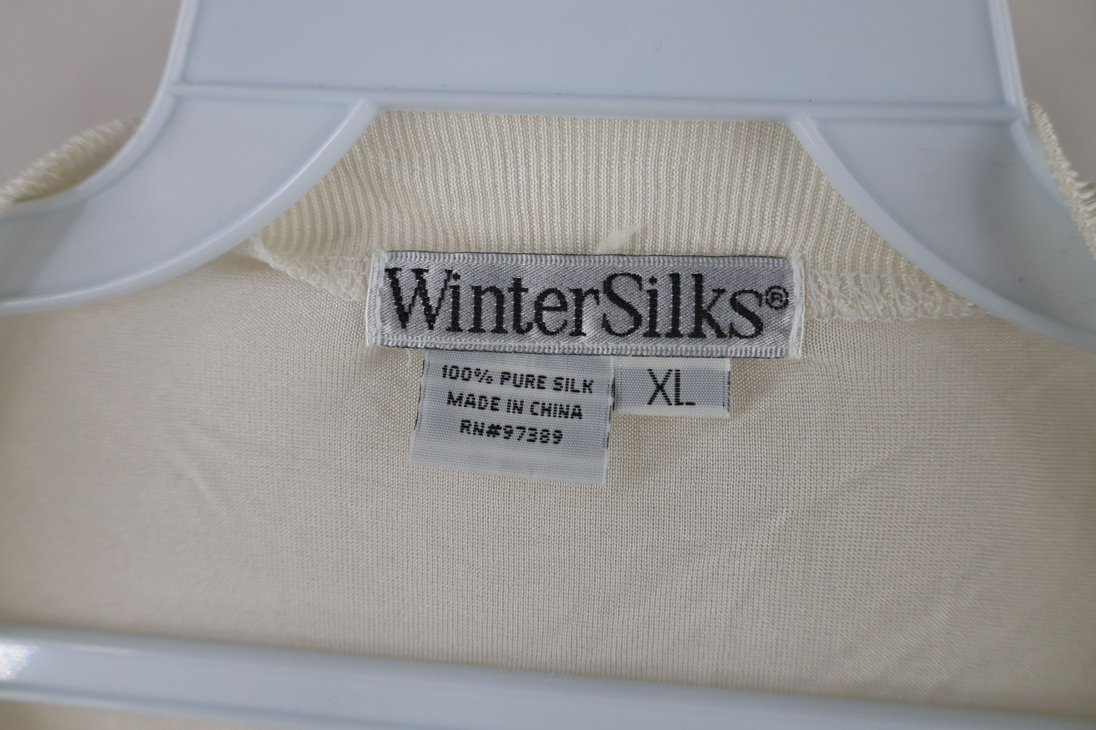 Vintage Vintage 90s Streetwear Sheer Silk Long Sleeve T-Shirt Size US XL / EU 56 / 4 - 6 Thumbnail