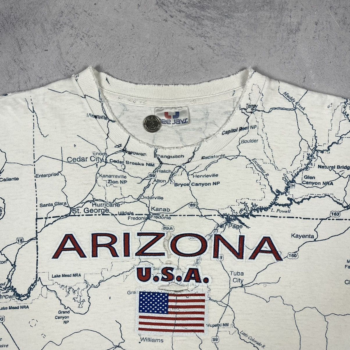 Other Vintage Arizona State Map all over print tee 90’s Size US L / EU 52-54 / 3 - 7 Thumbnail